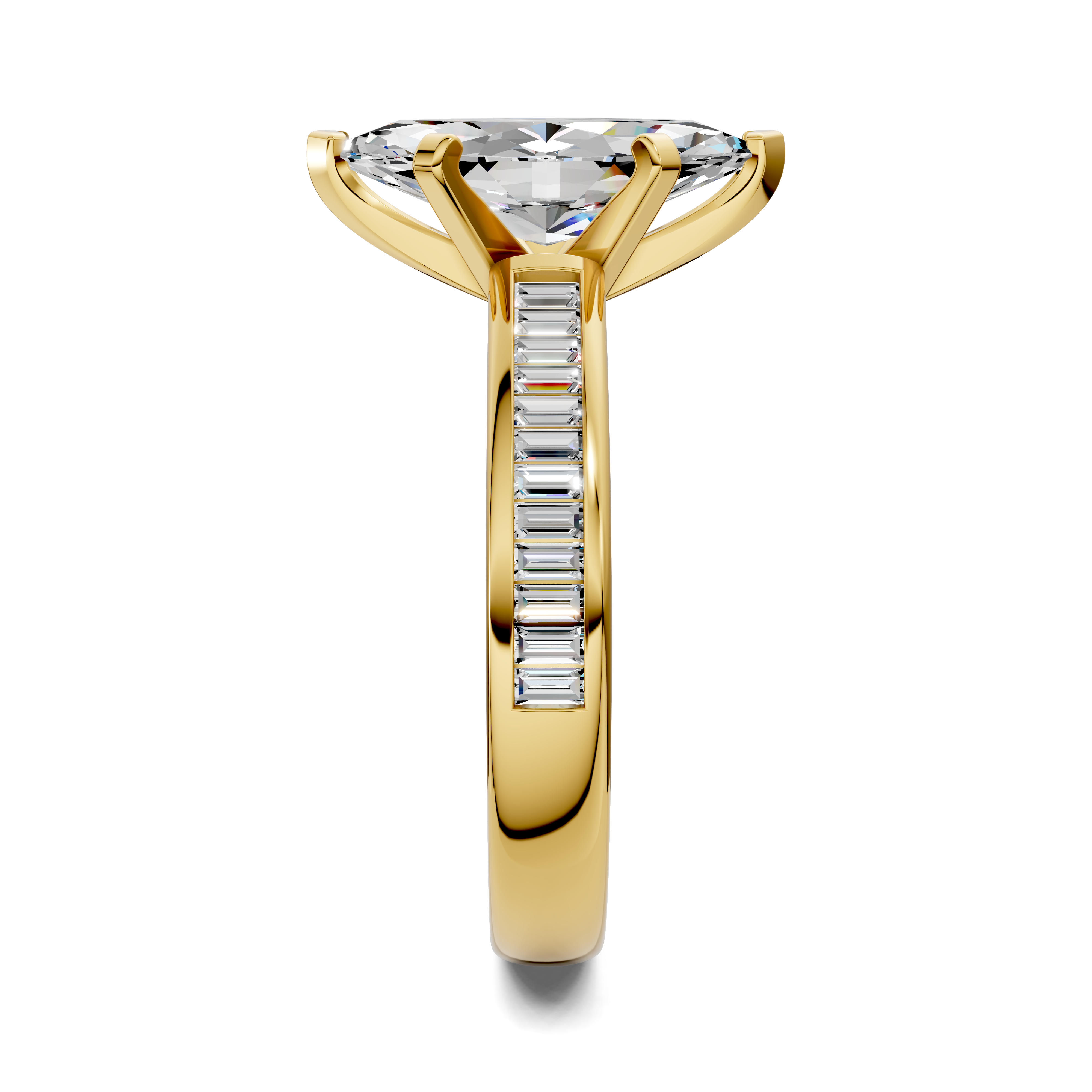 Paige Baguette Channel Set Ring