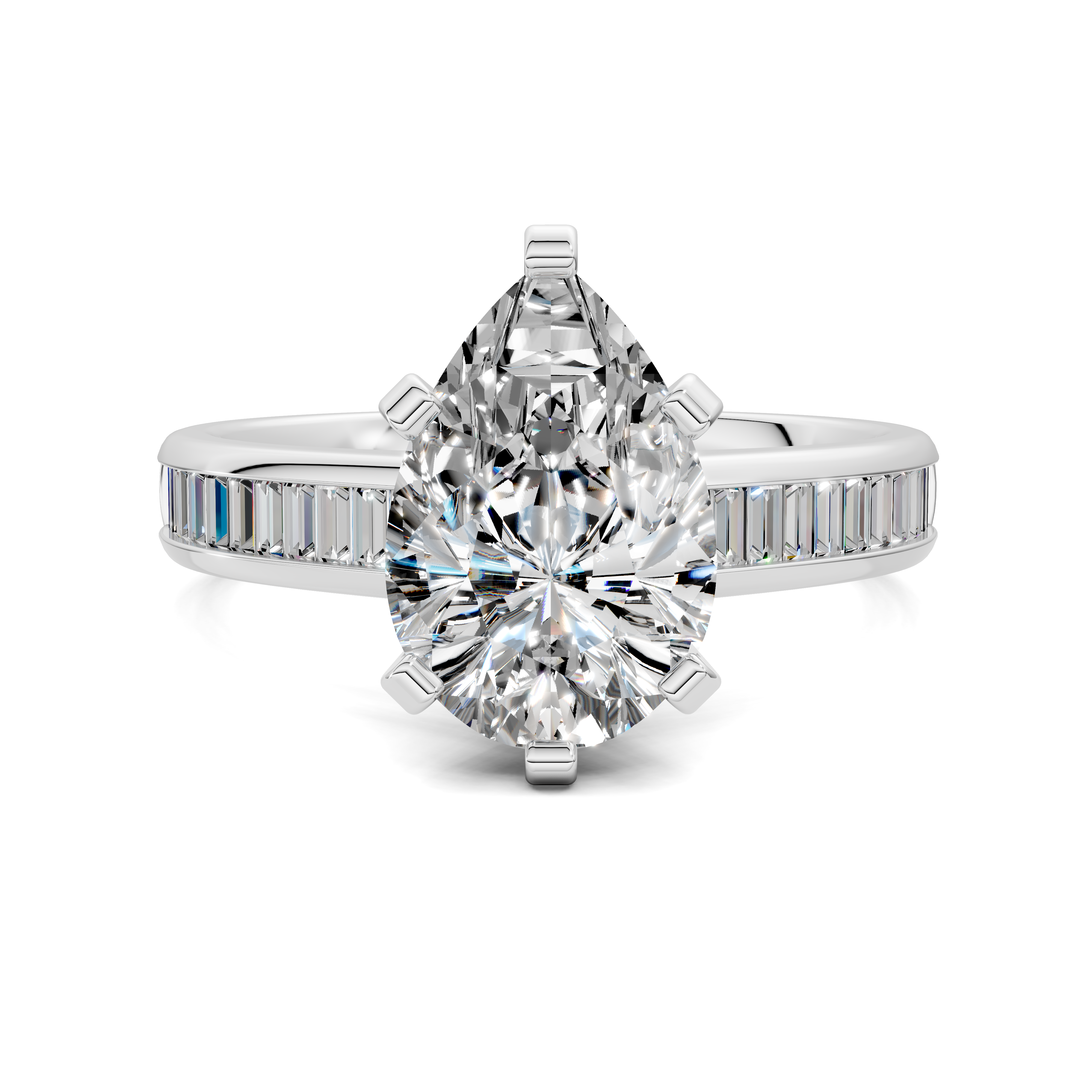 Paige Baguette Channel Set Ring