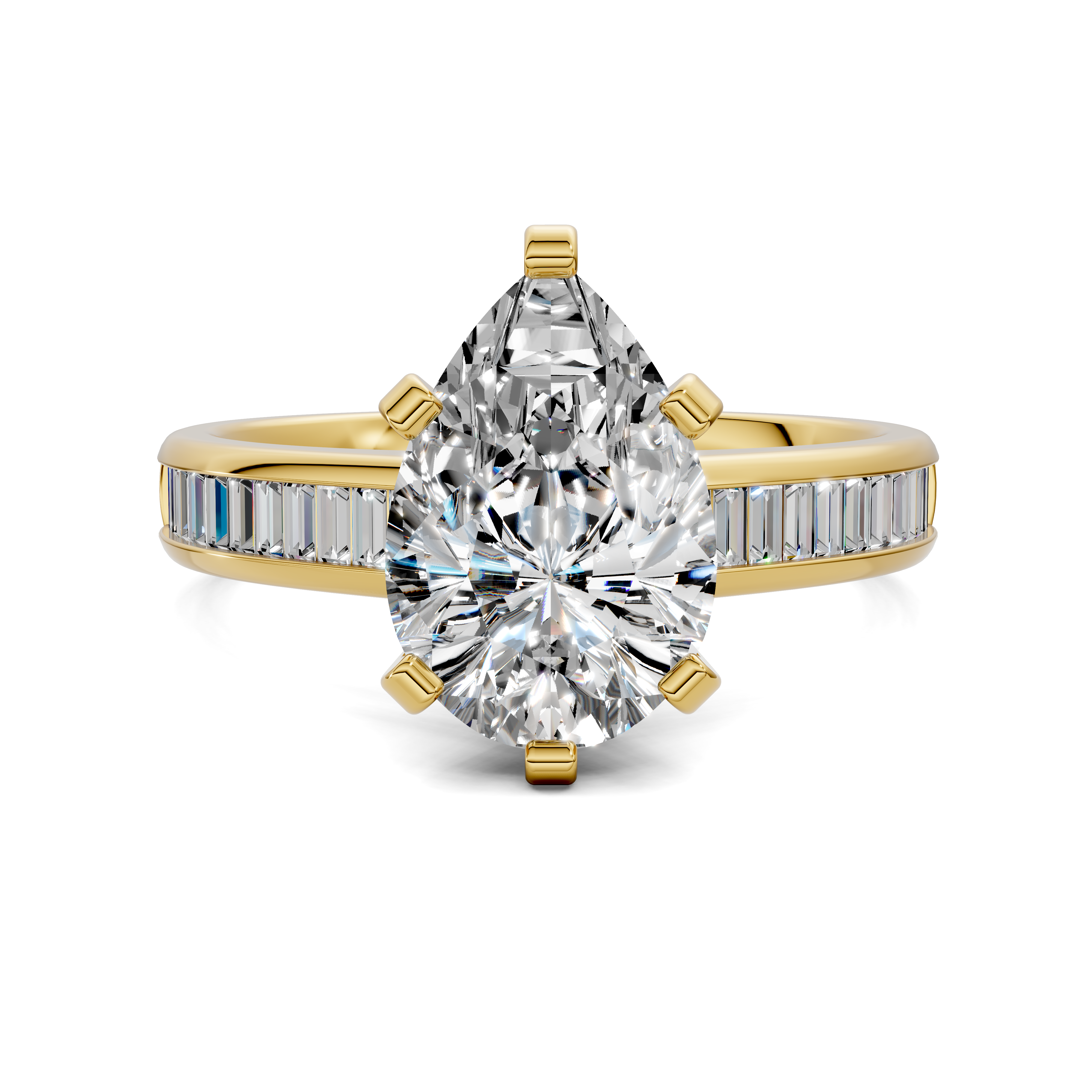 Paige Baguette Channel Set Ring