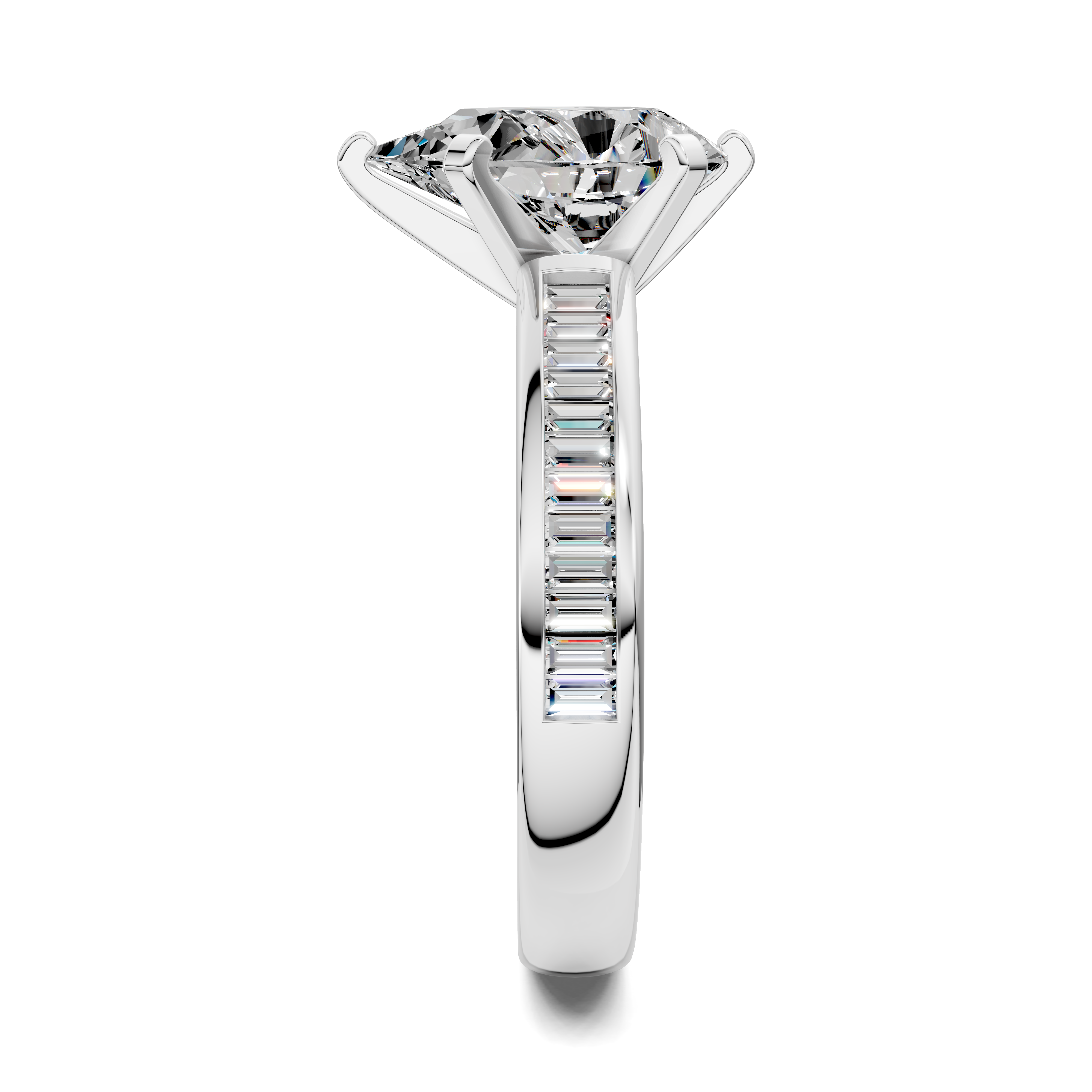 Paige Baguette Channel Set Ring
