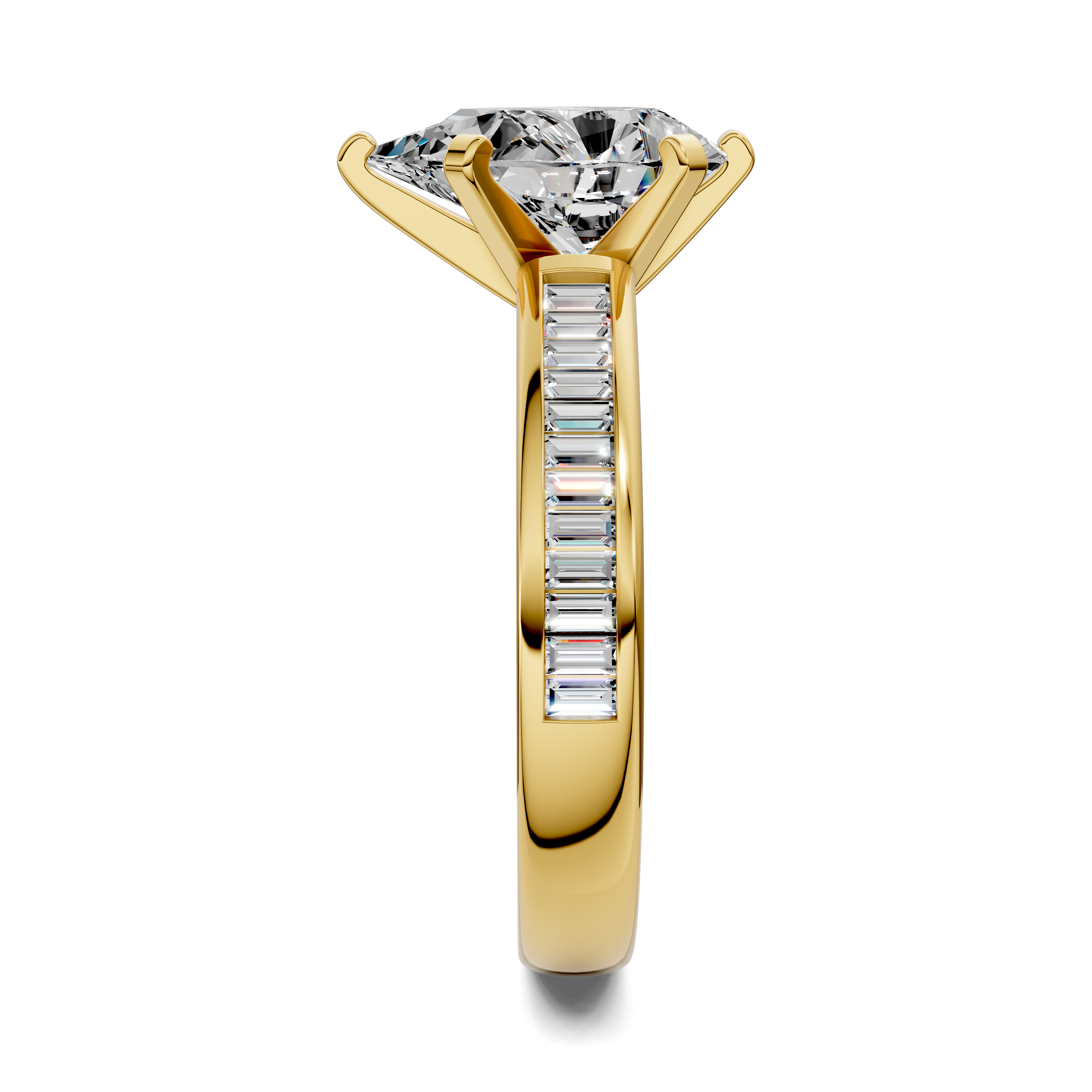 Paige Baguette Channel Set Ring