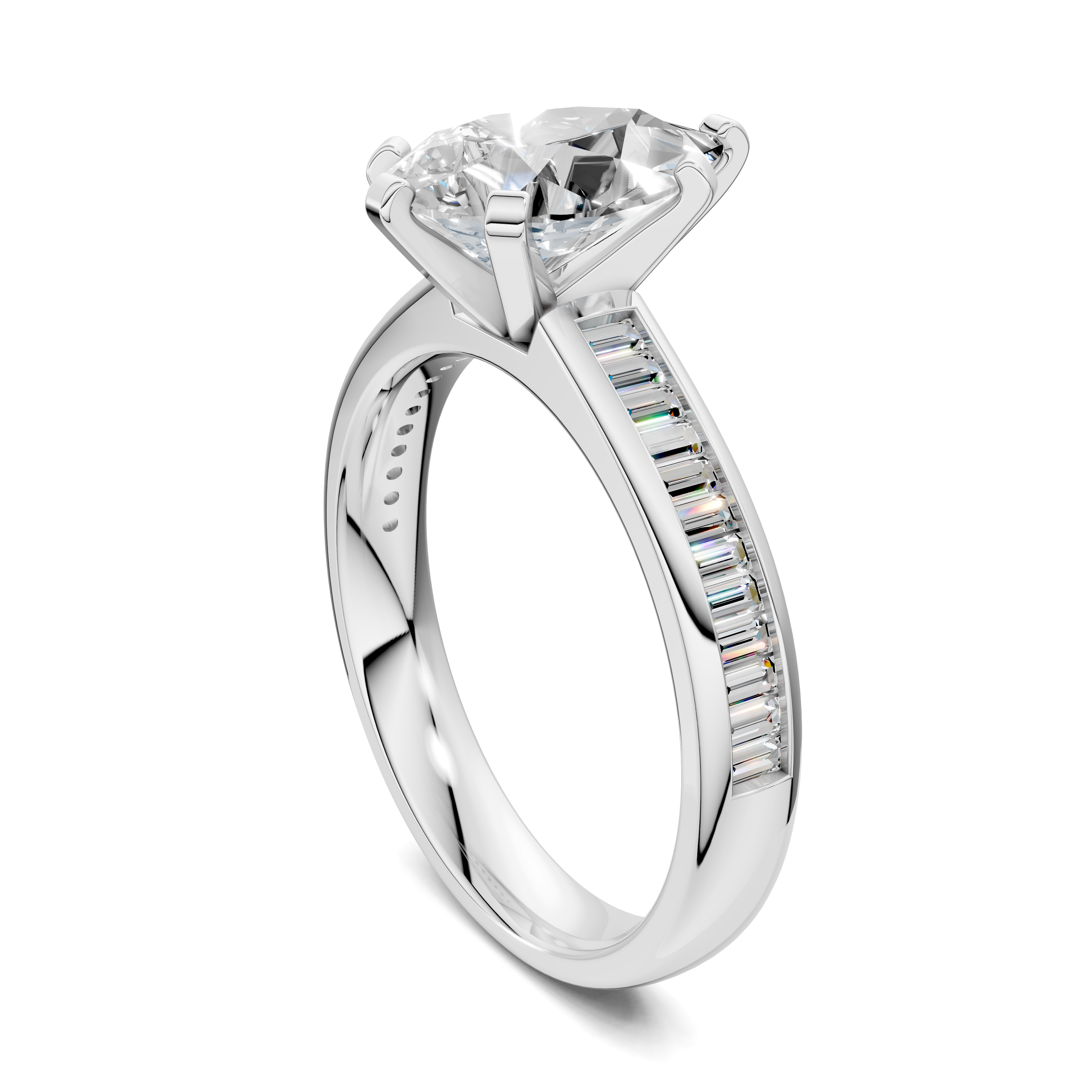 Paige Baguette Channel Set Ring