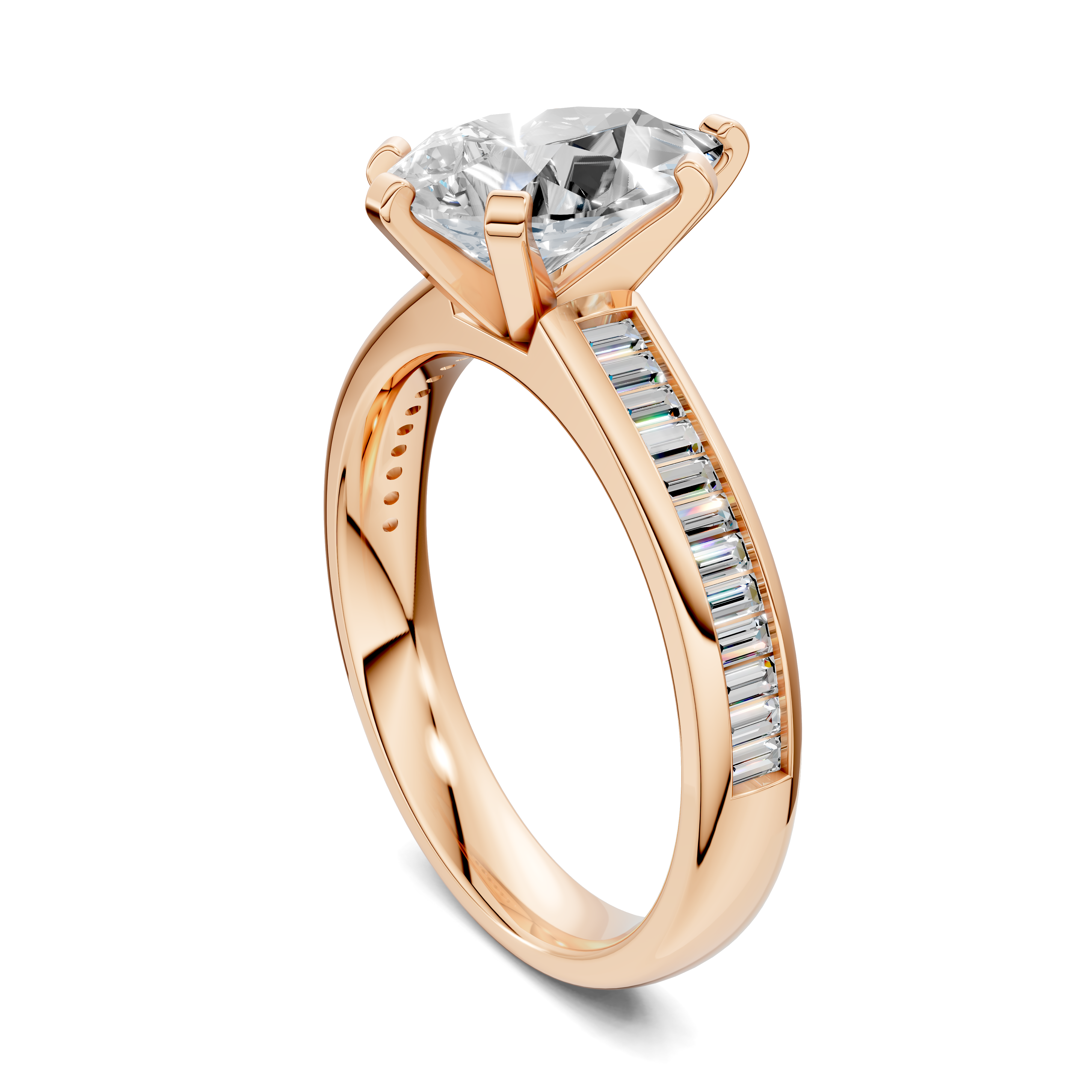 Paige Baguette Channel Set Ring