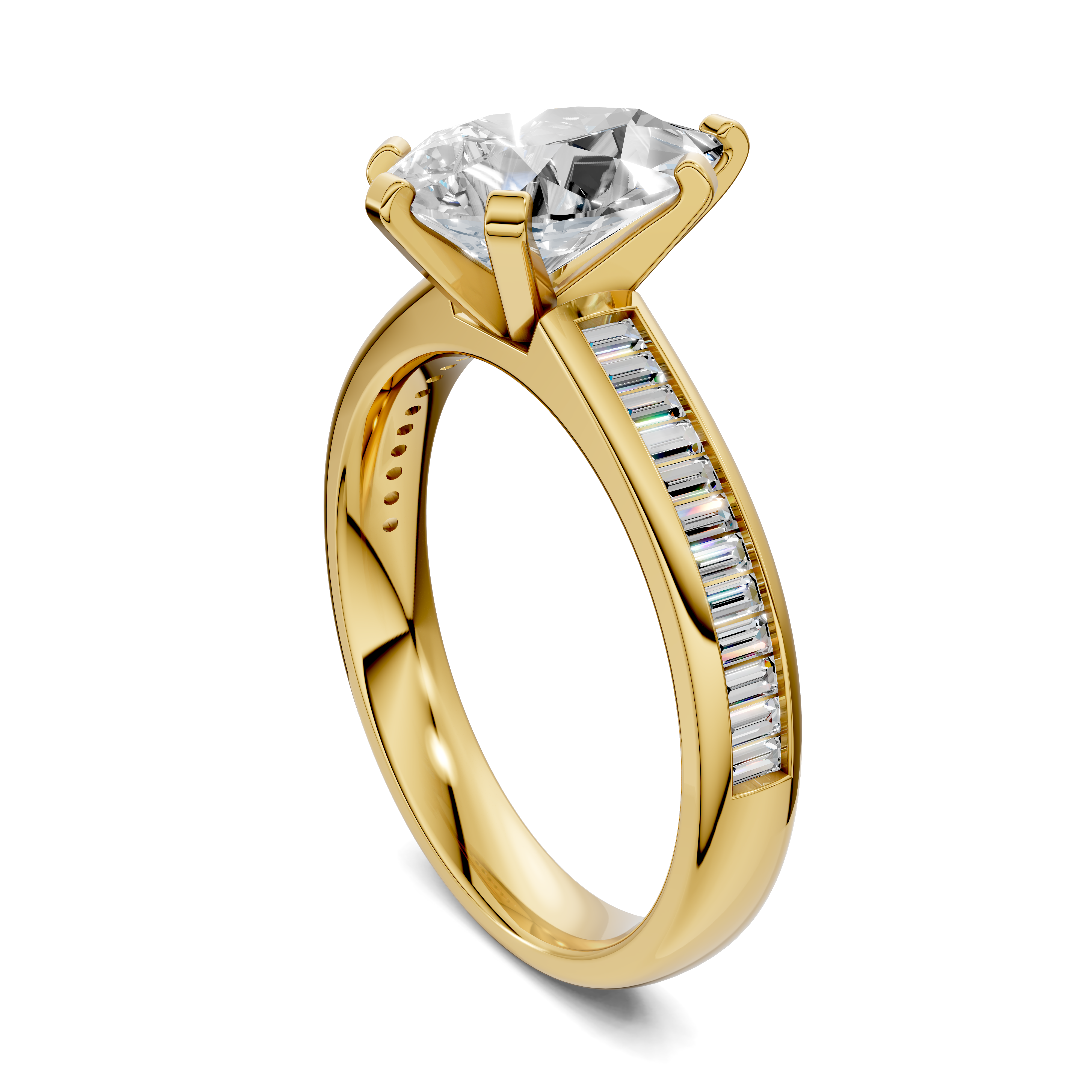 Paige Baguette Channel Set Ring