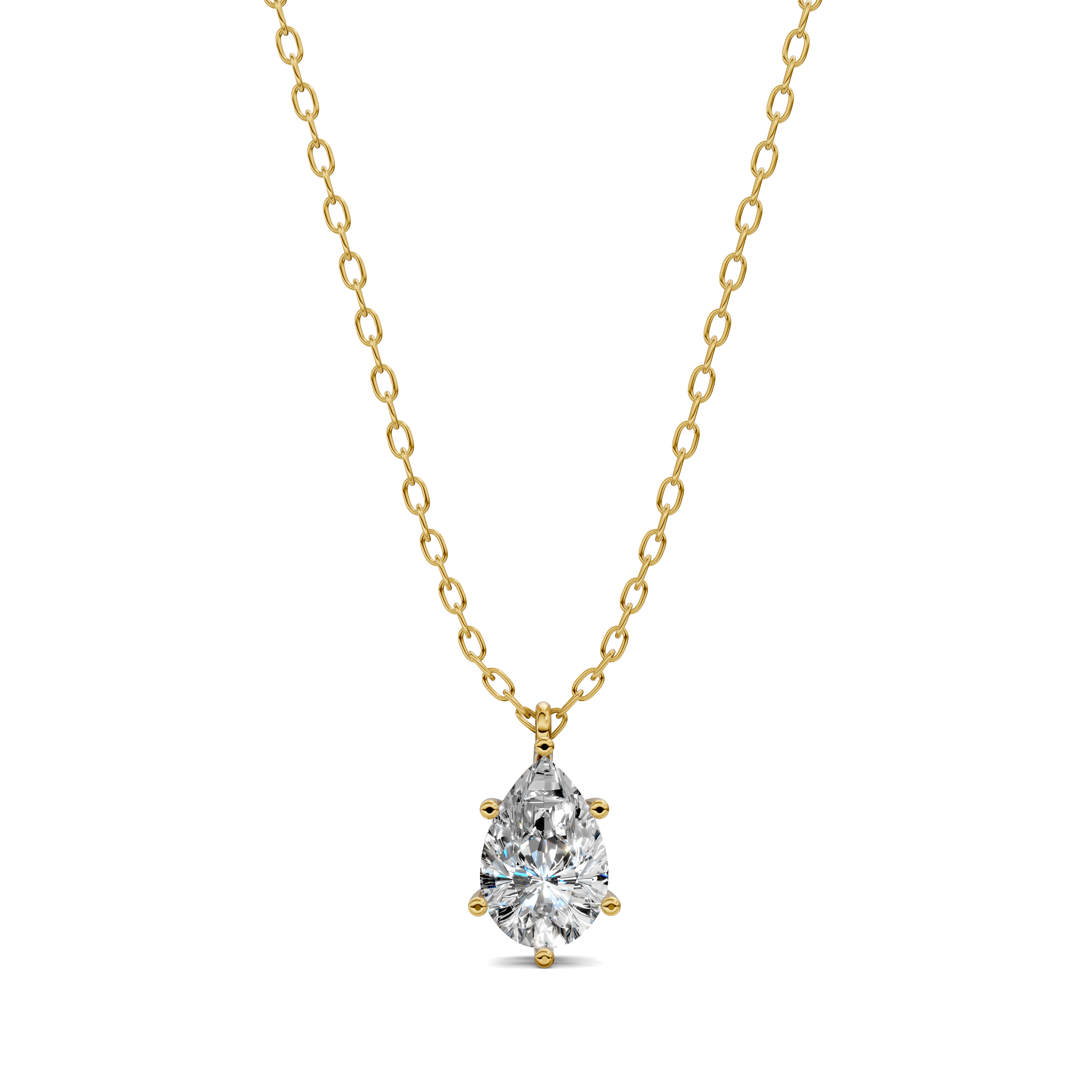 Pear Solitaire Pendant (1.5 CTW)