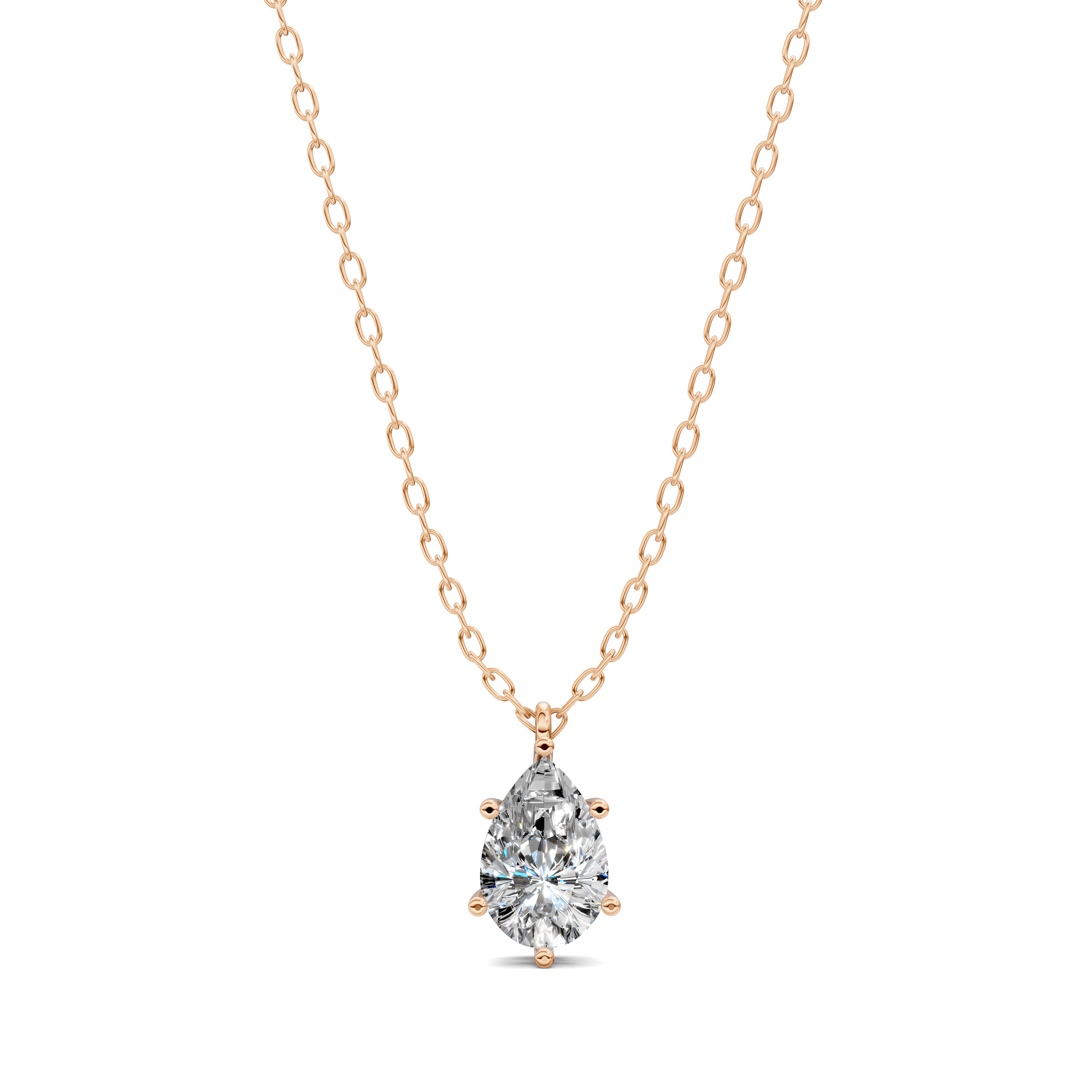 Pear Solitaire Pendant (1.5 CTW)