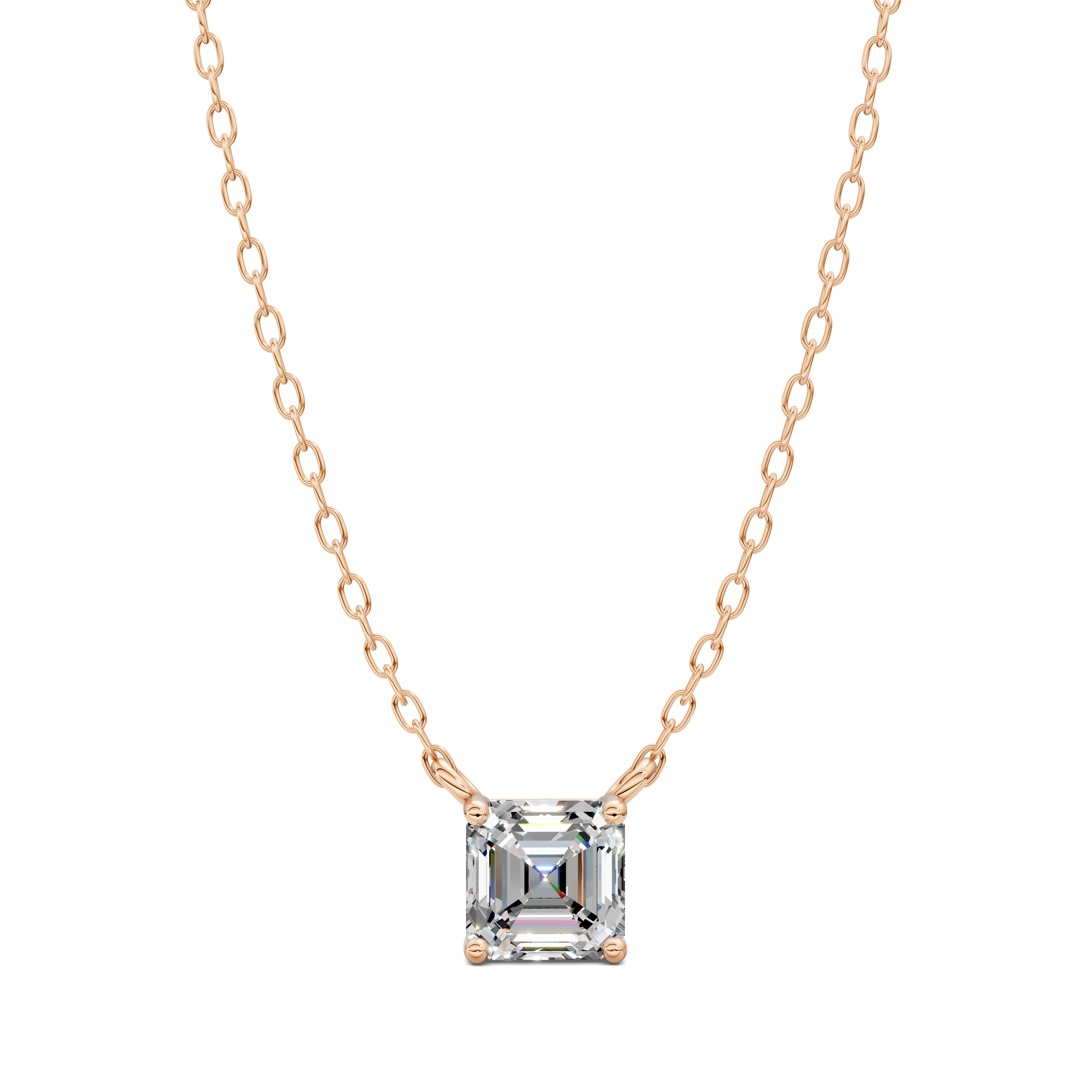 Asscher Solitaire Pendant (1.5 CTW)