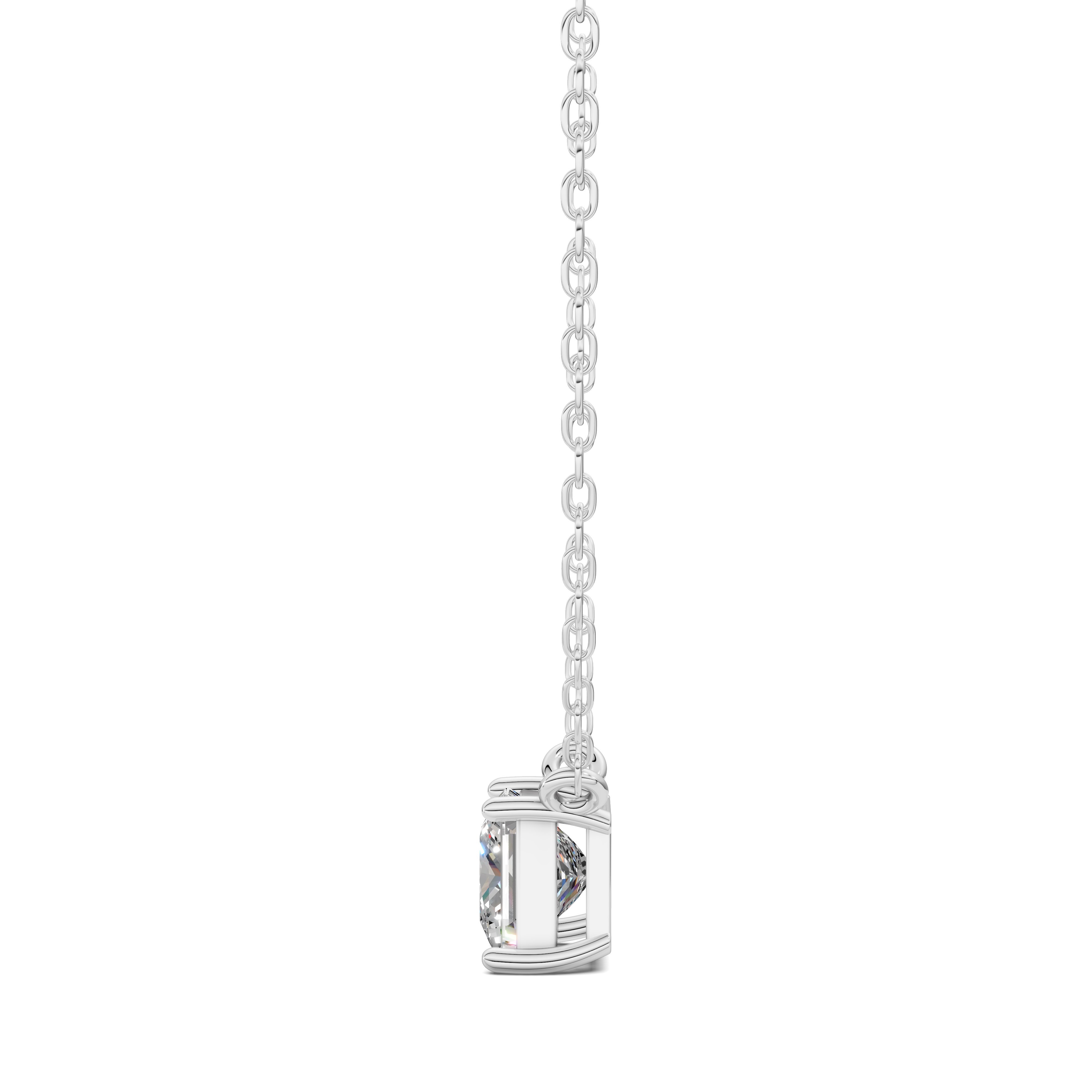 Princess Solitaire Pendant (1.5 CTW)