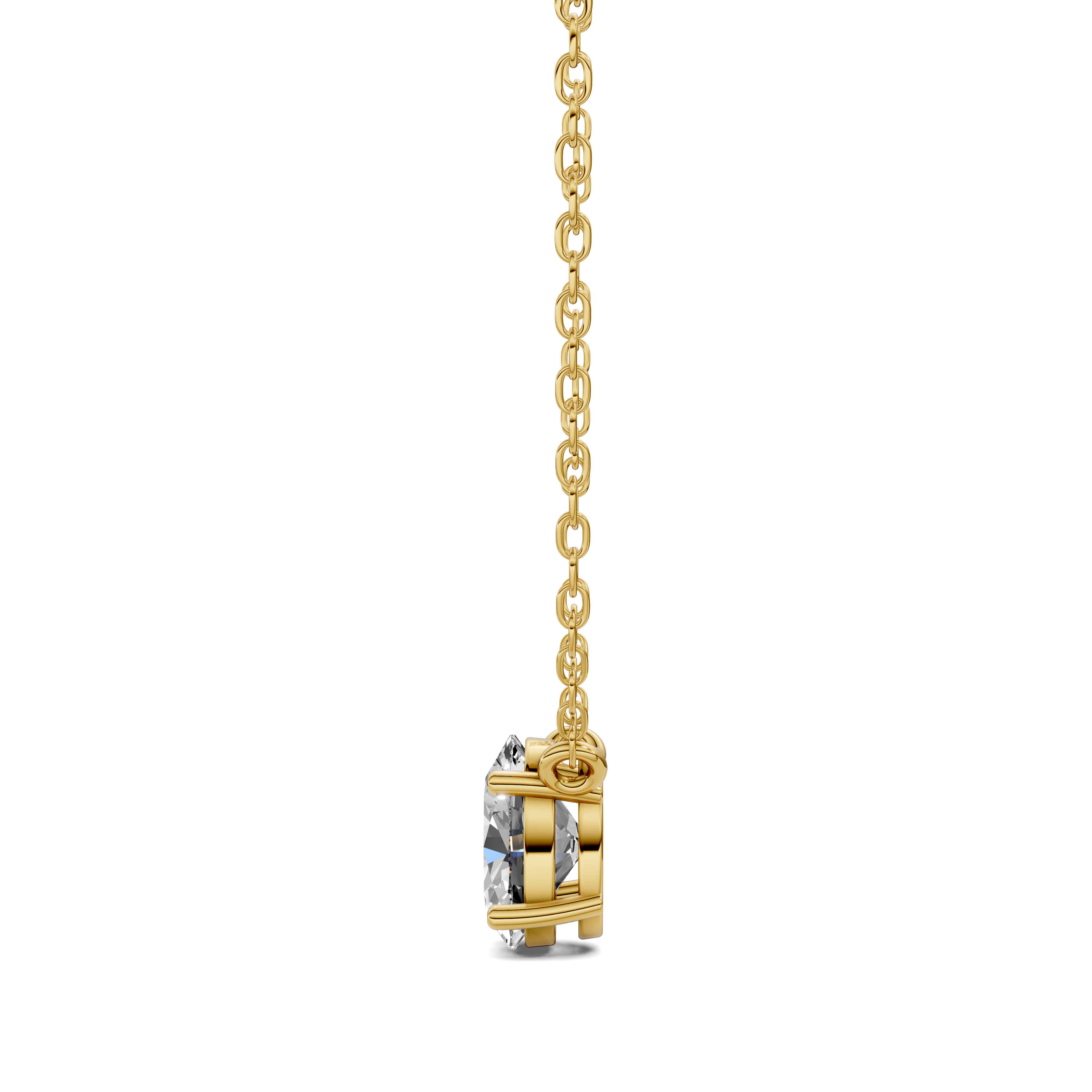 Oval Solitaire Pendant (1.5 CTW)