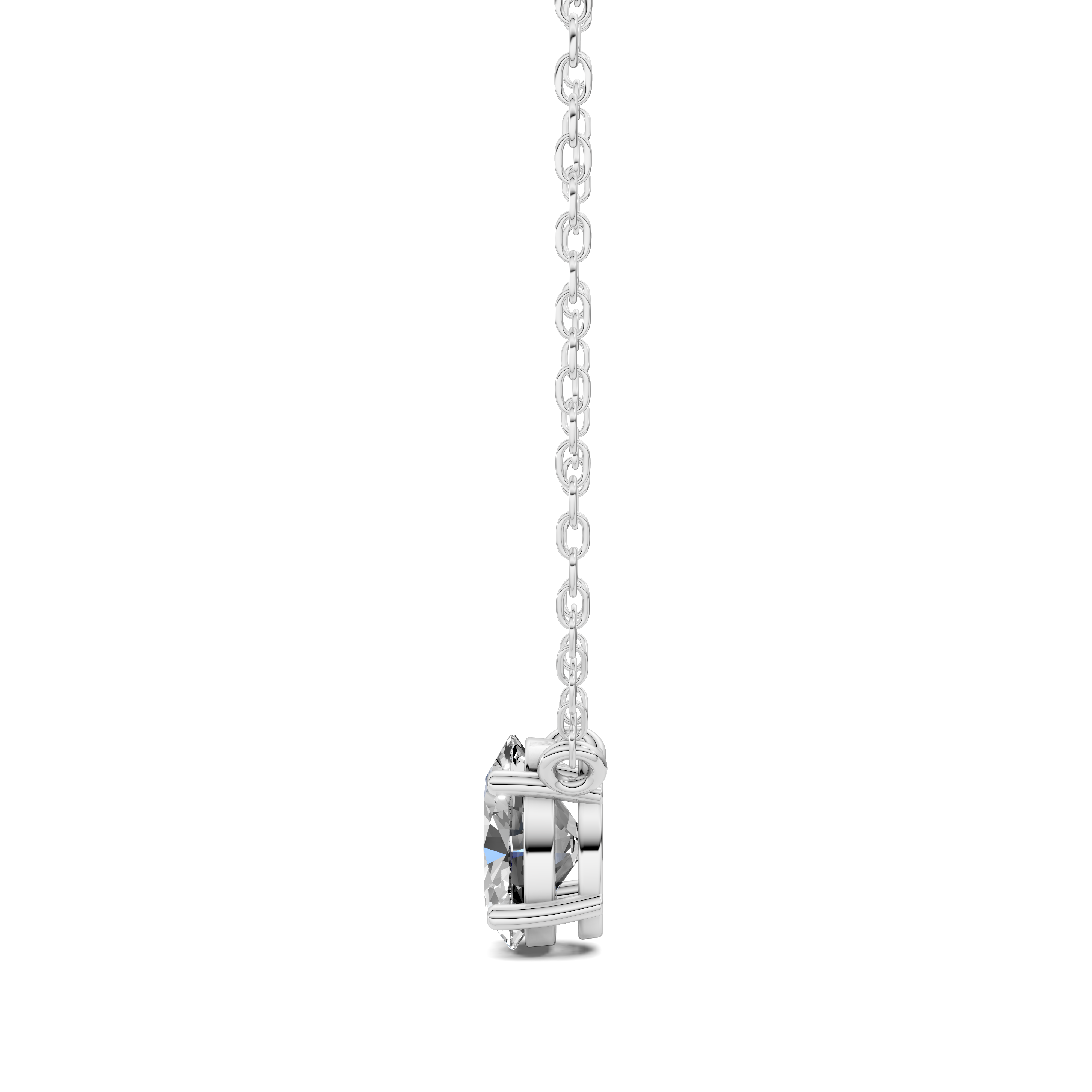 Oval Solitaire Pendant (1.5 CTW)
