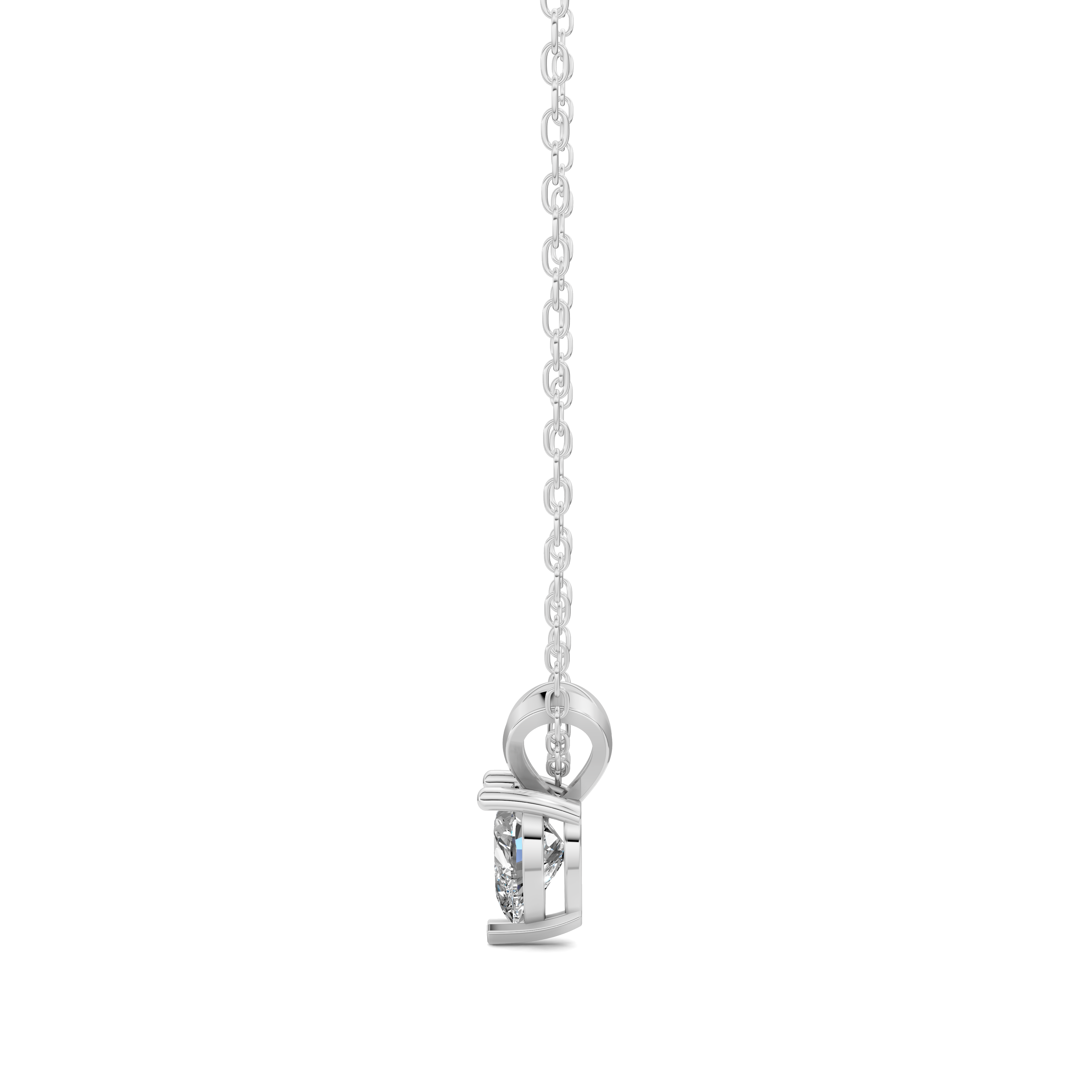 Heart Split Bail Diamond Pendant (1.50 CTW)