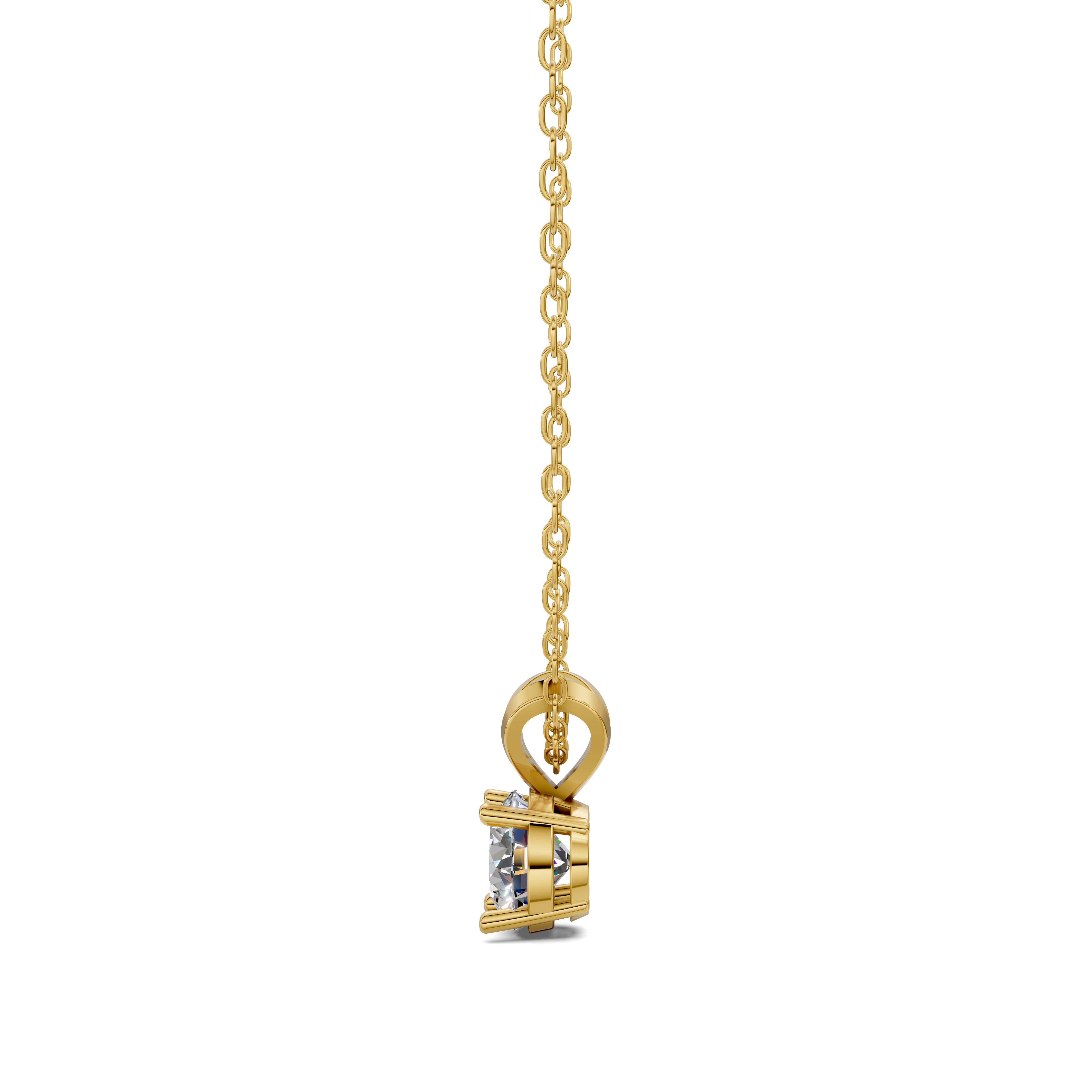 Round Split Bail Diamond Pendant (1.50 CTW)