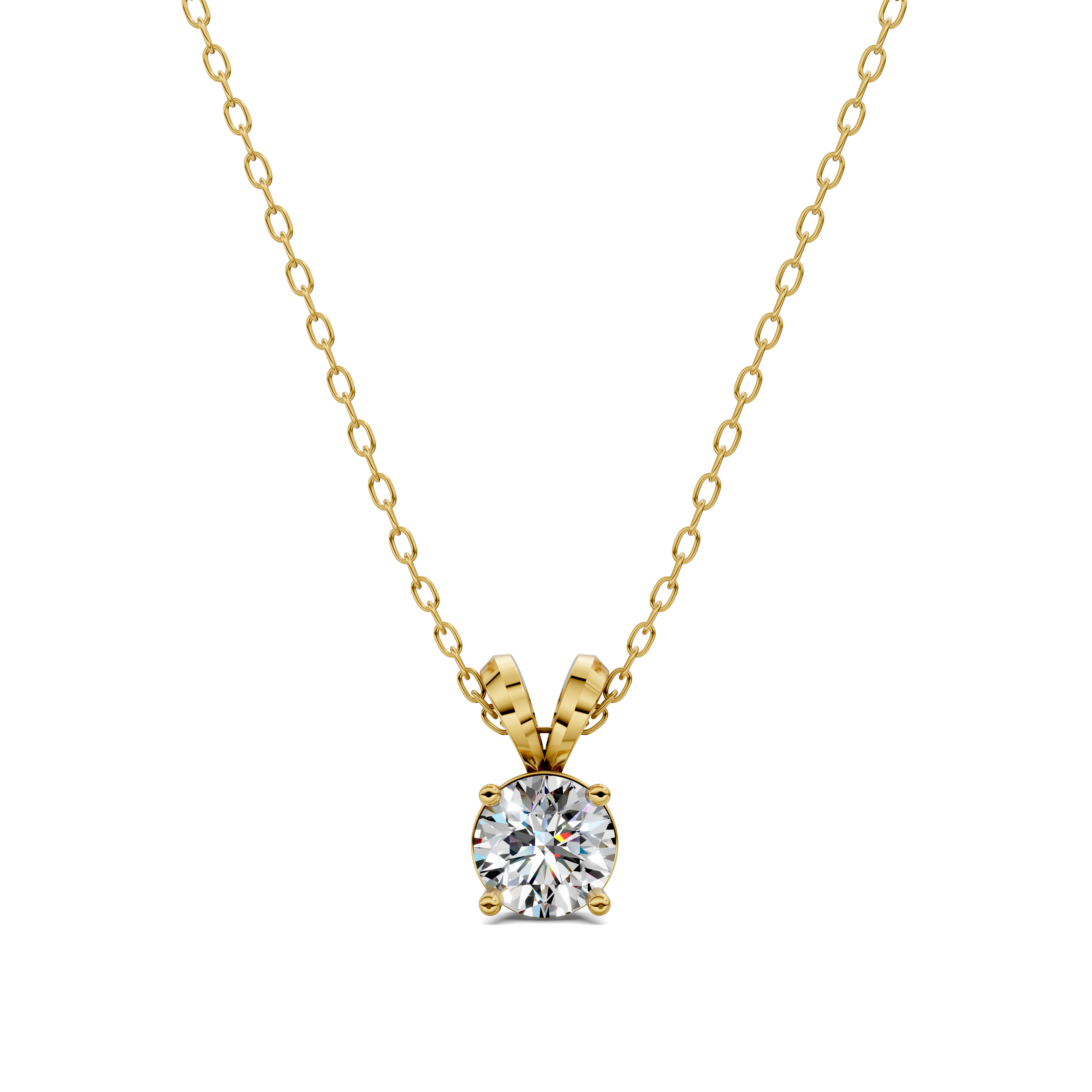 Round Split Bail Diamond Pendant (1.50 CTW)