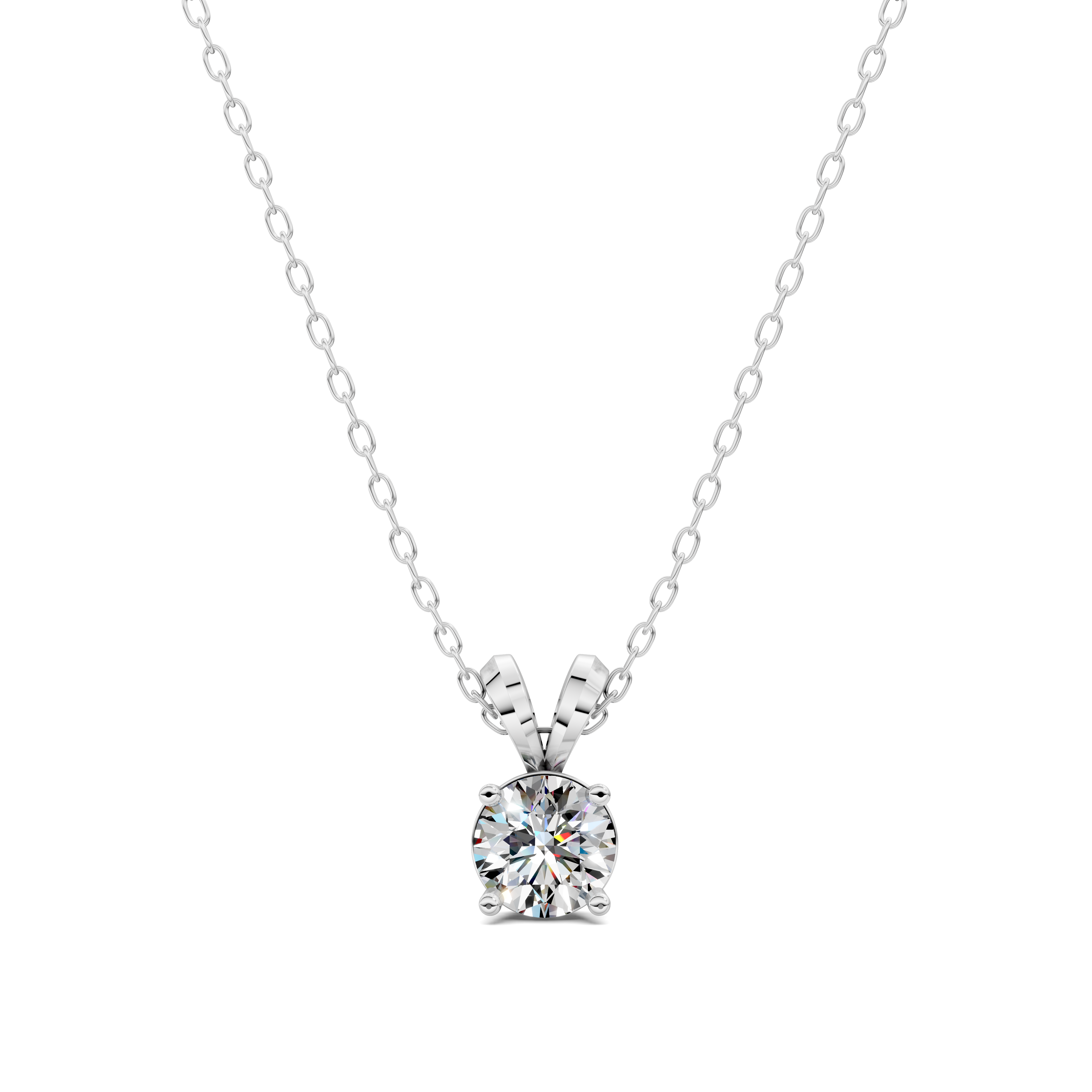 Round Split Bail Diamond Pendant (1.50 CTW)