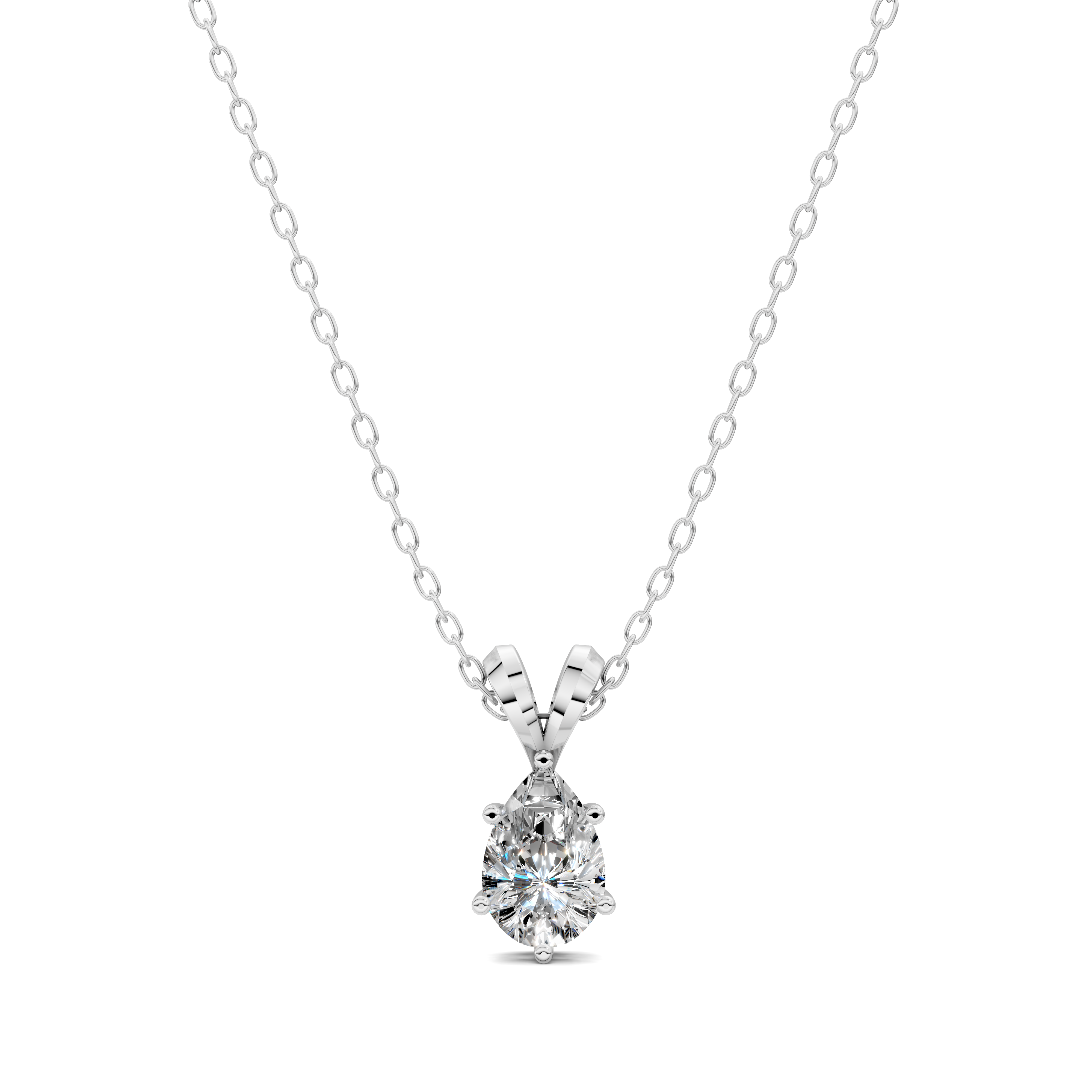 Pear Split Bail Diamond Pendant (1.50 CTW)