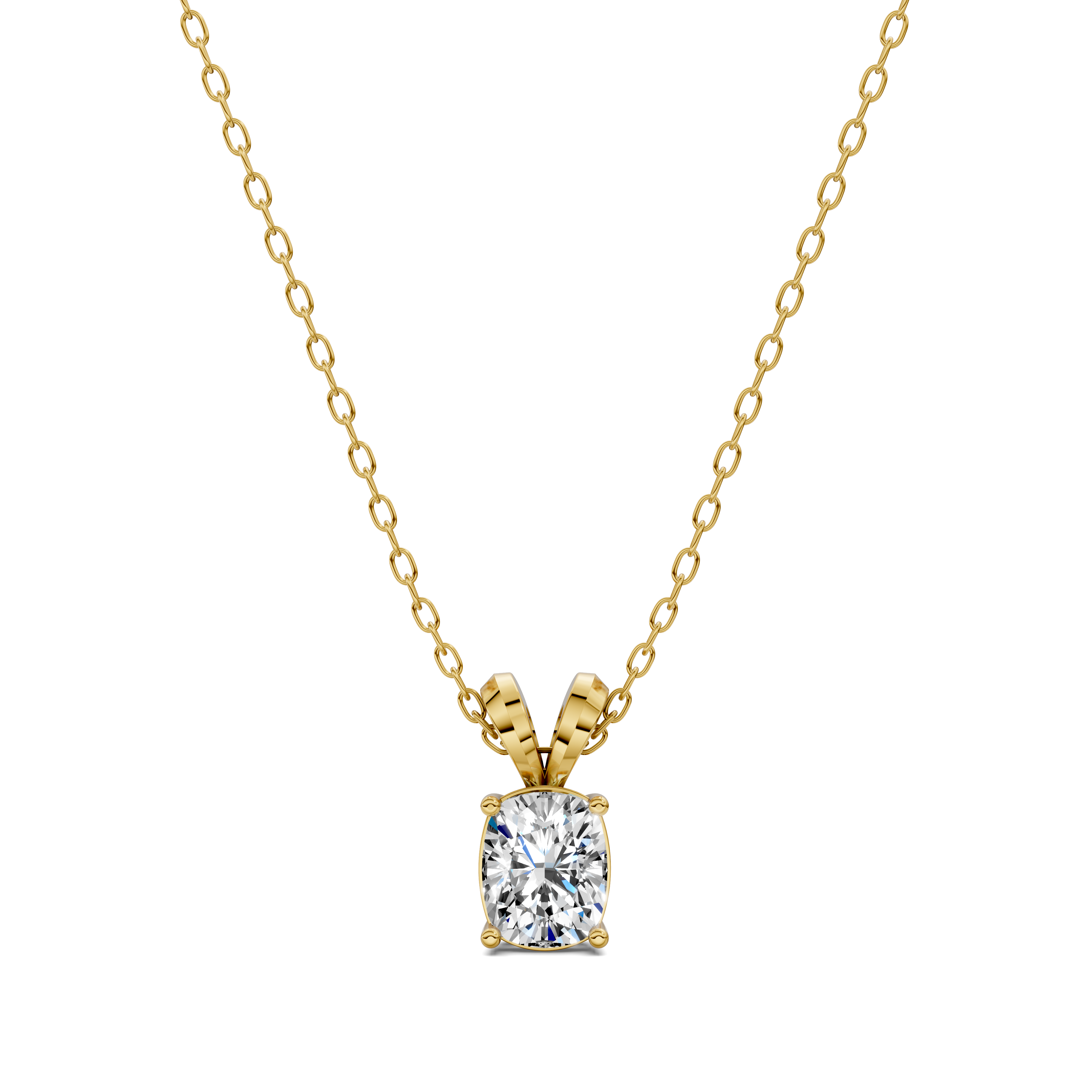 Cushion Split Bail Diamond Pendant (1.50 CTW)