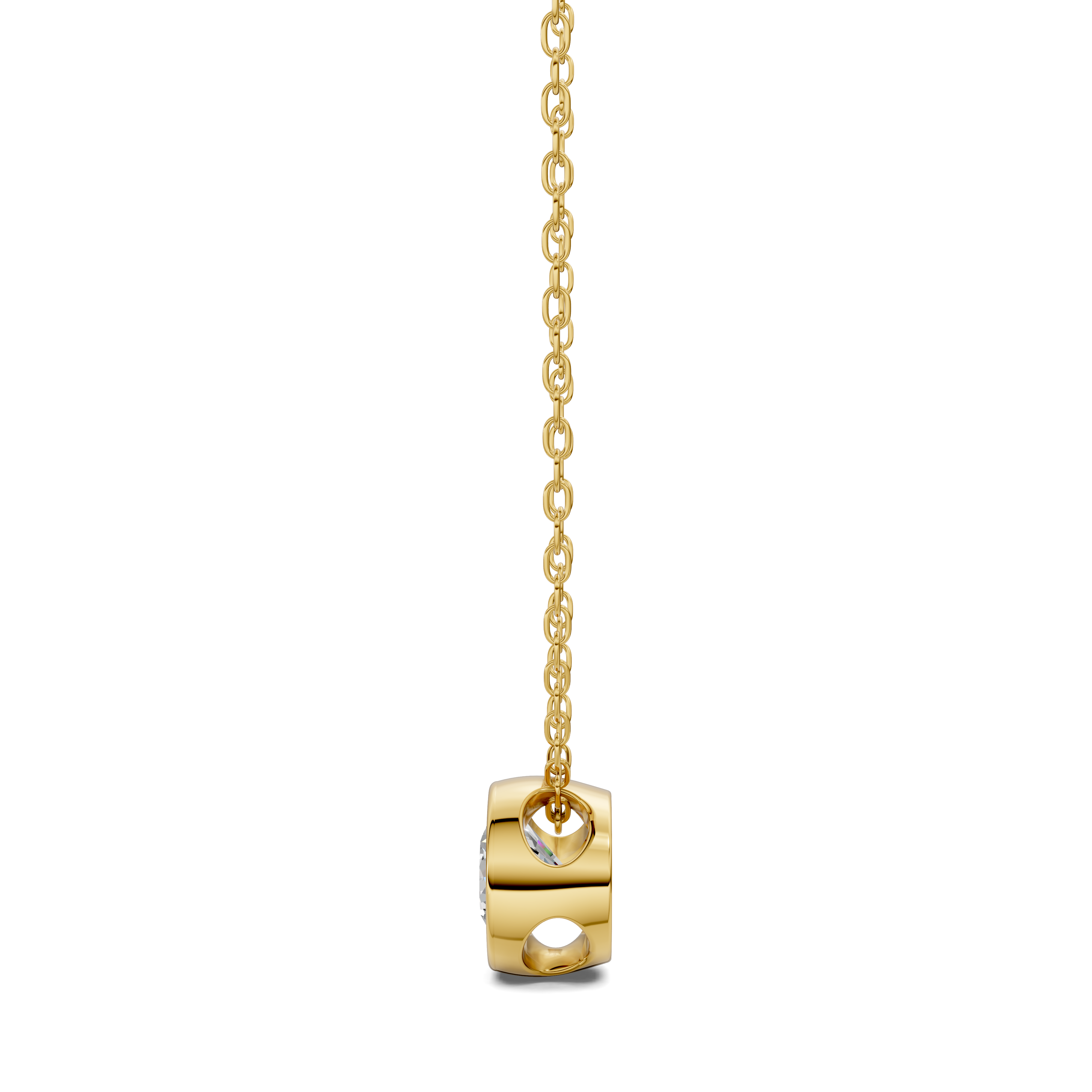 Round Bezel Diamond Pendant (1.50 CTW)