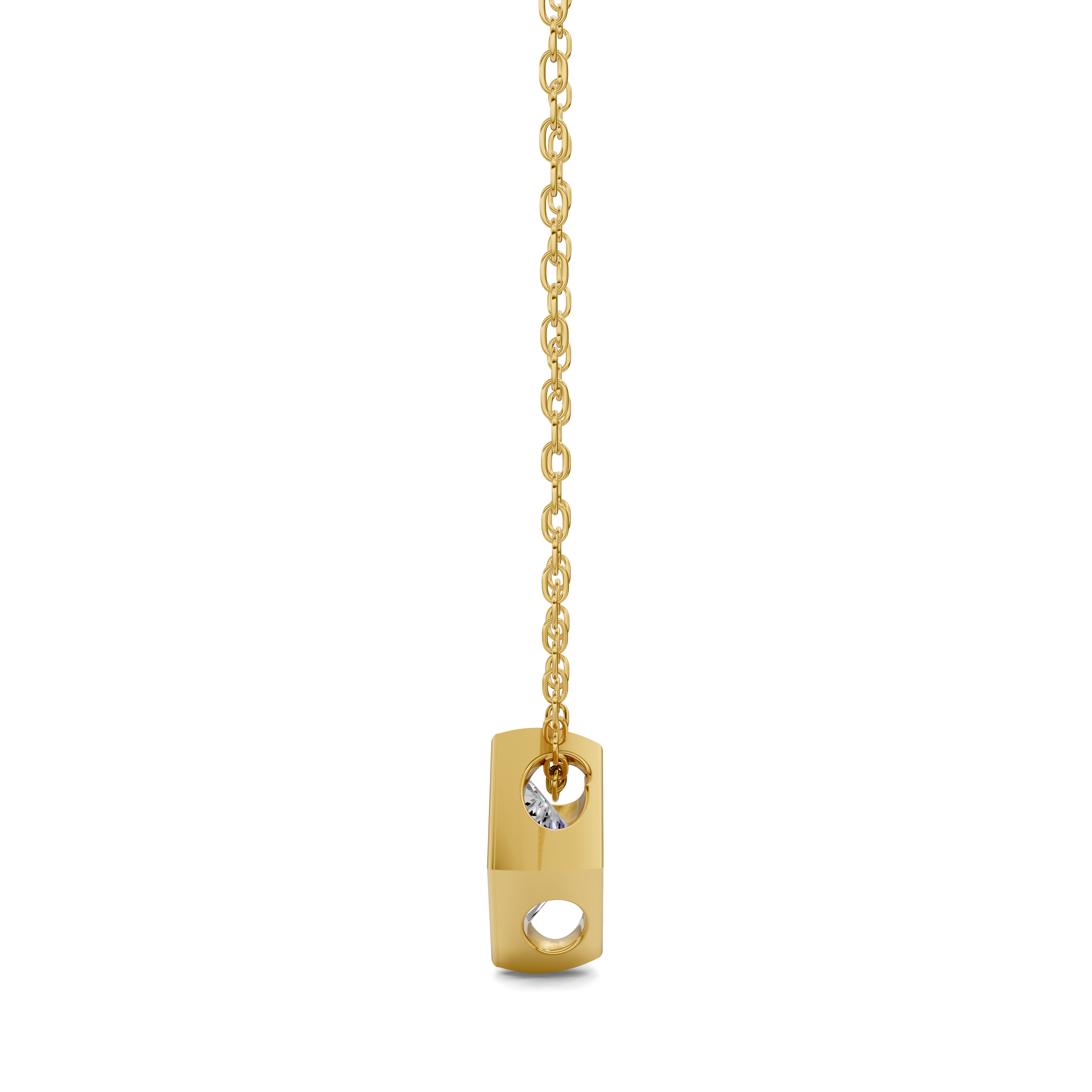 Princess Bezel Diamond Pendant (1.50 CTW)