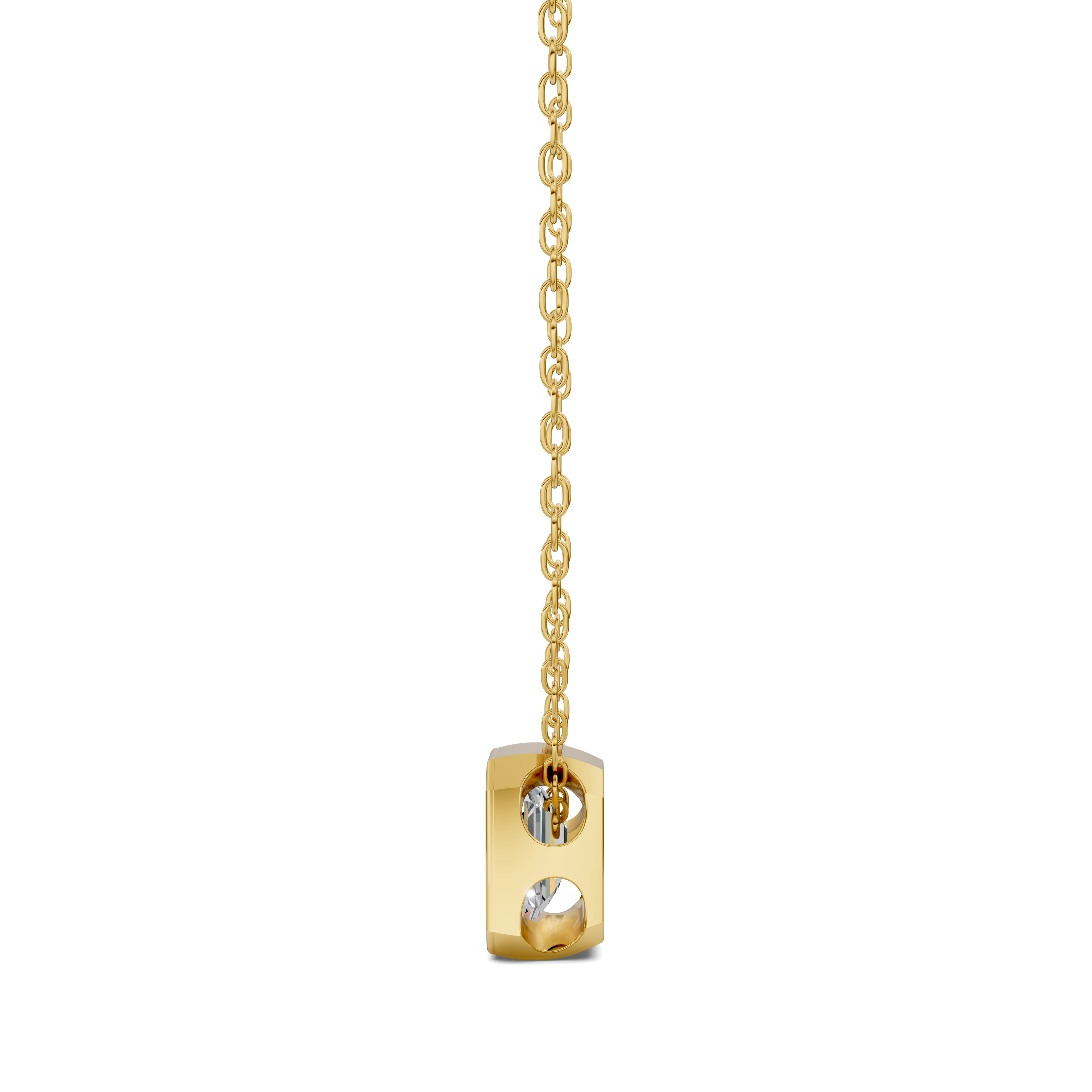 Emerald Bezel Diamond Pendant (1.50 CTW)