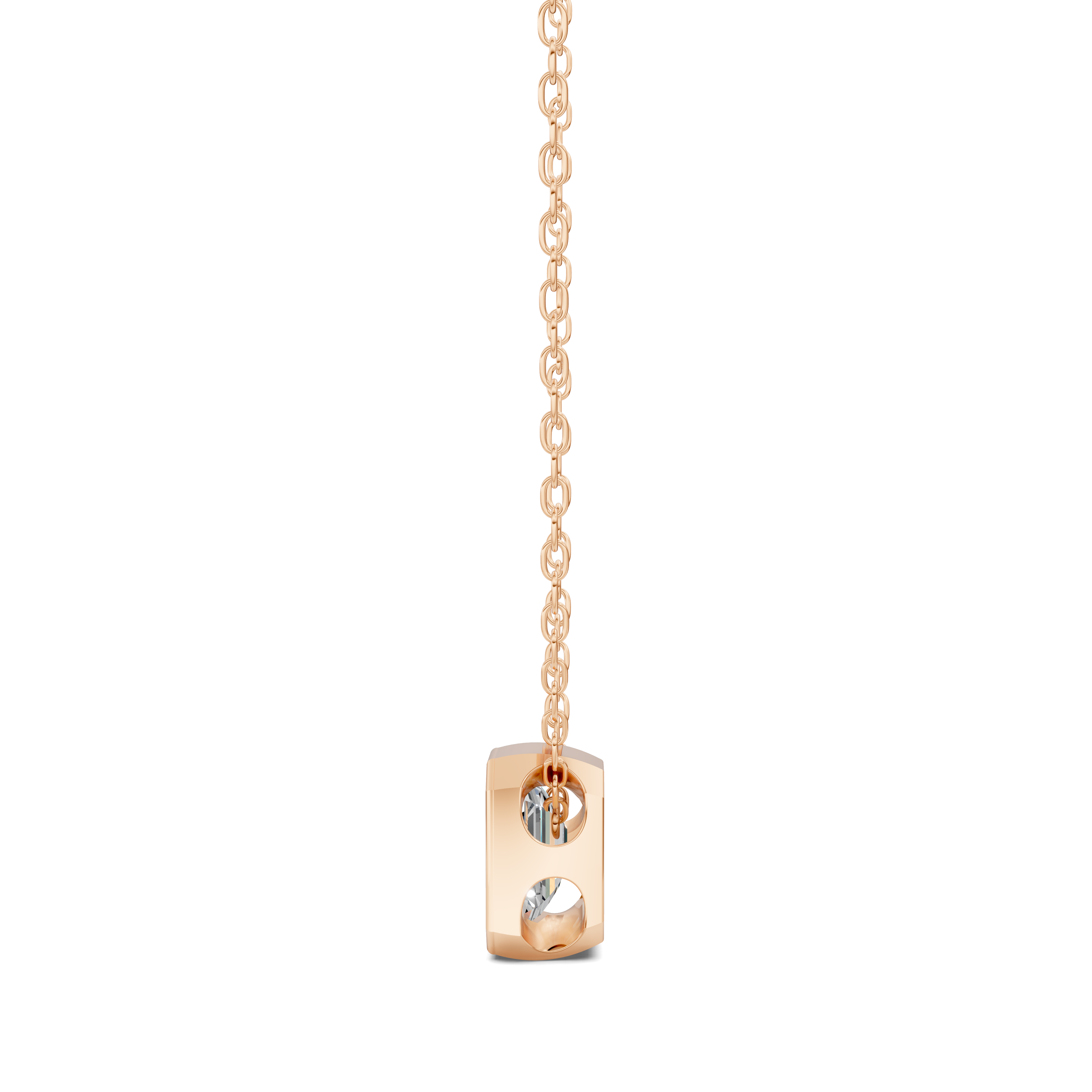 Emerald Bezel Diamond Pendant (1.50 CTW)