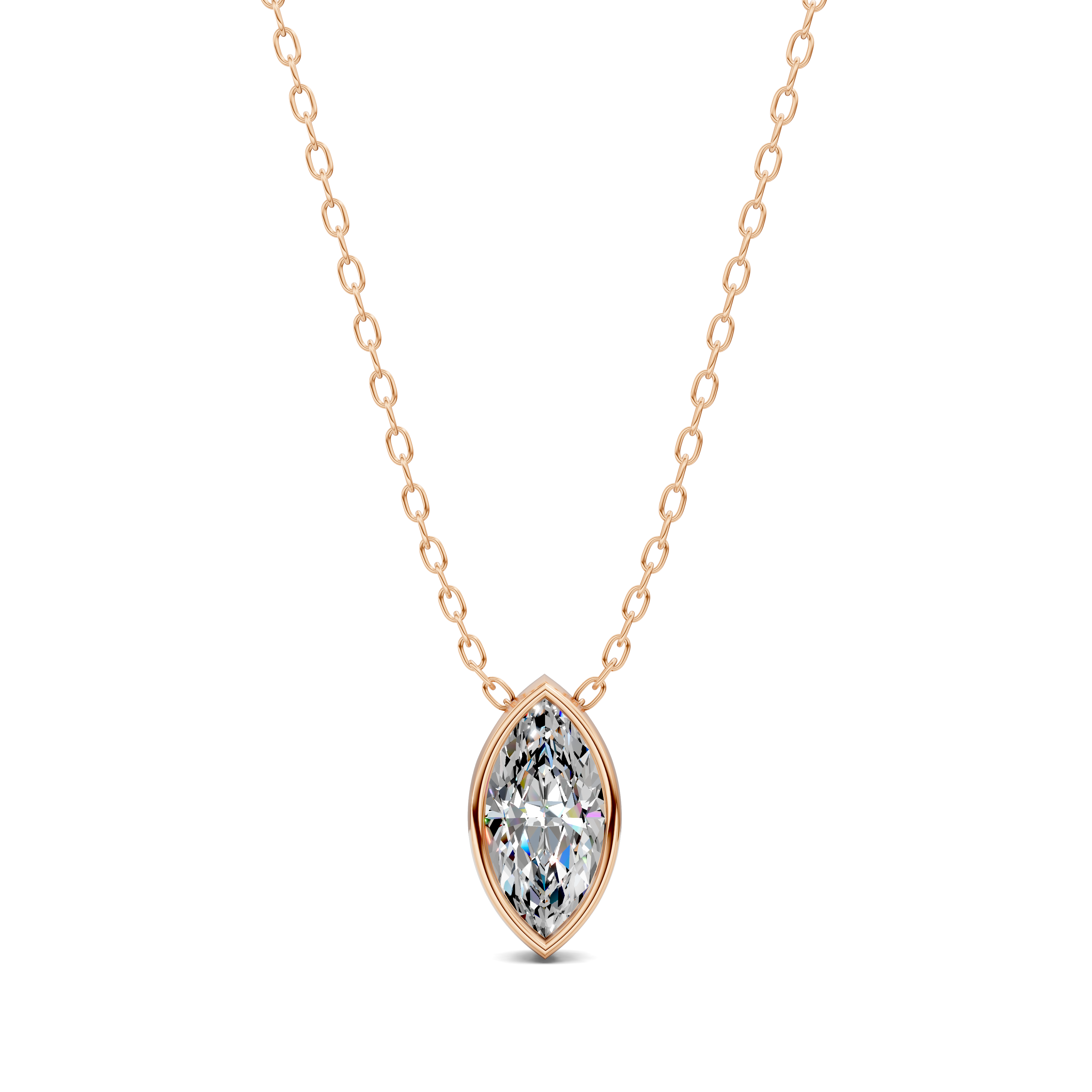 Marquise Bezel Diamond Pendant (1.50 CTW)