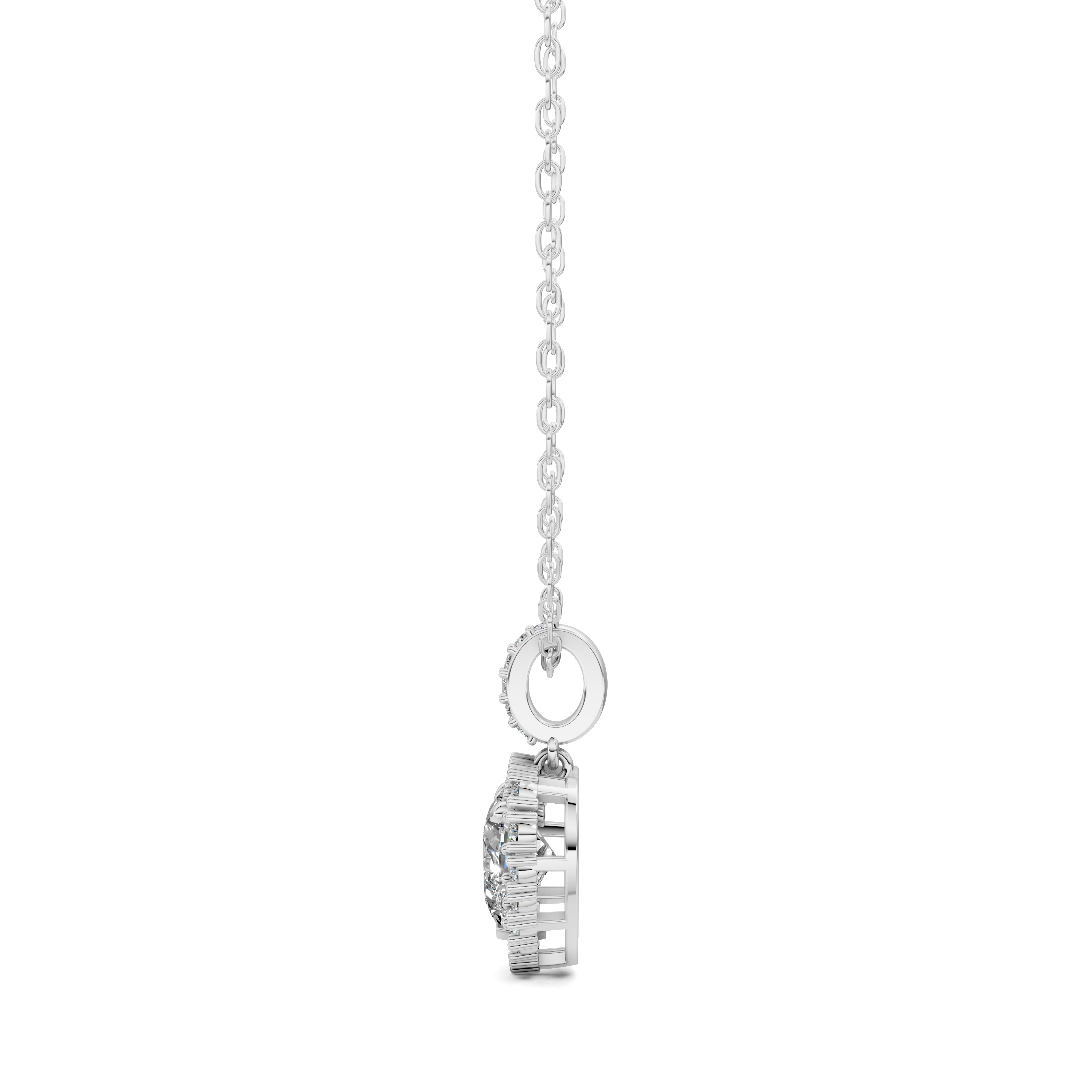 Heart Halo Pendant (1.50 CTW)