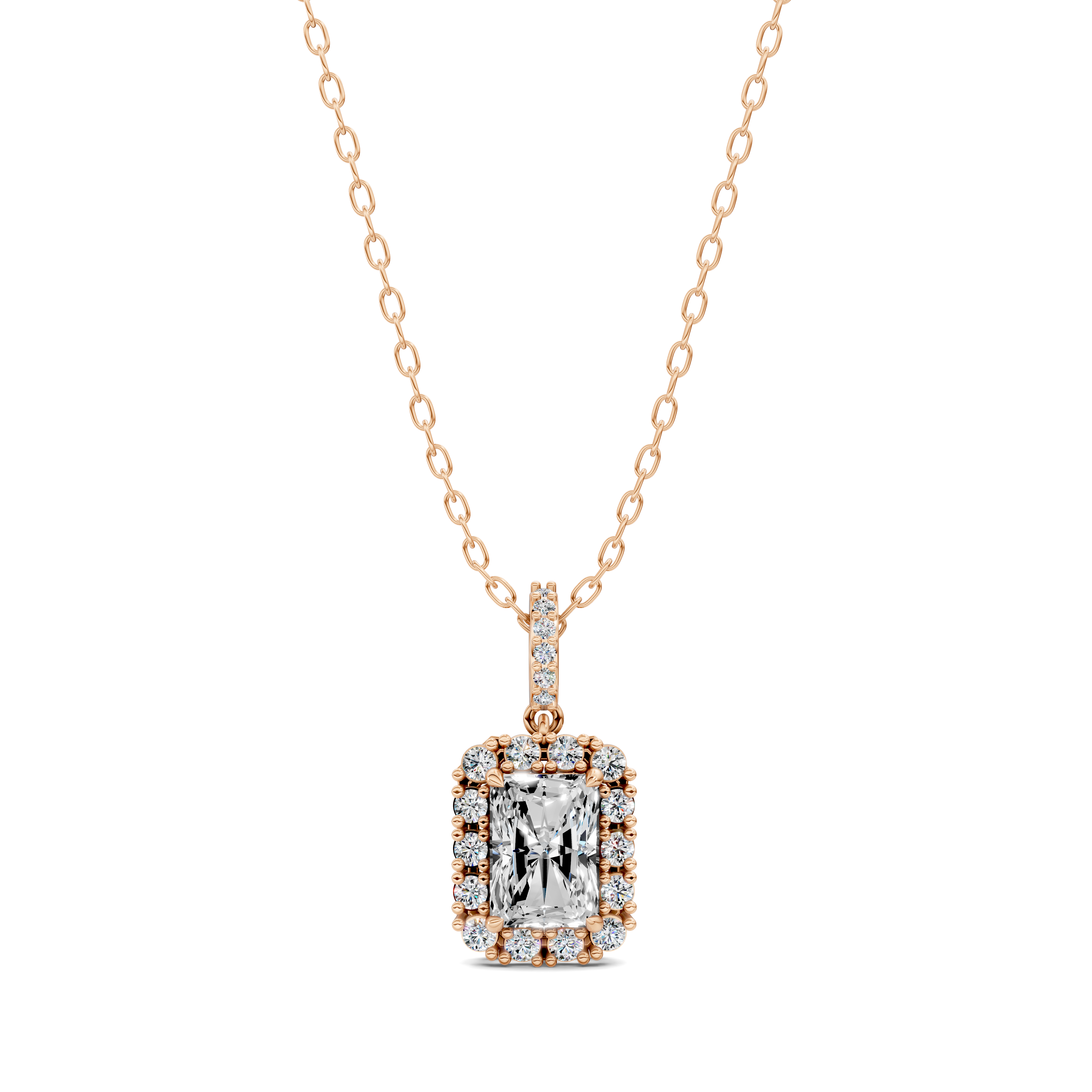 Radiant Halo Pendant (1.50 CTW)
