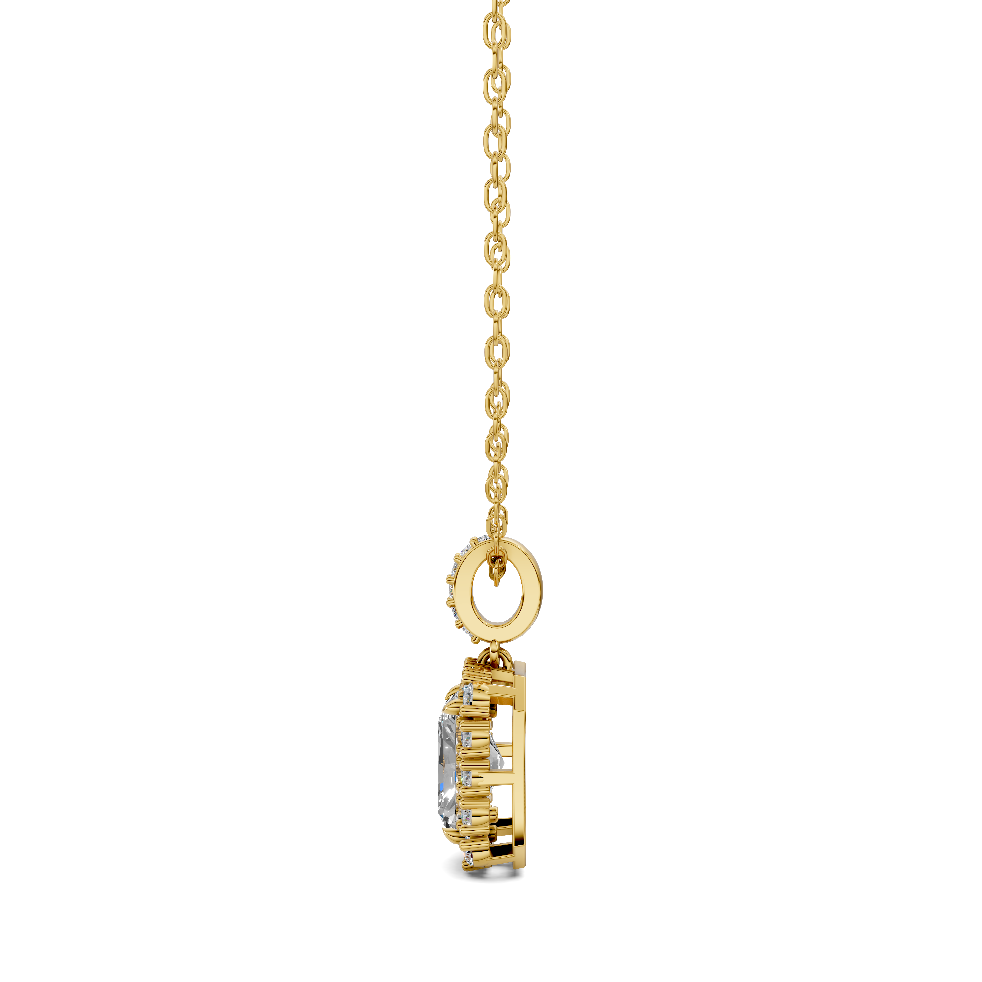 Radiant Halo Pendant (1.50 CTW)