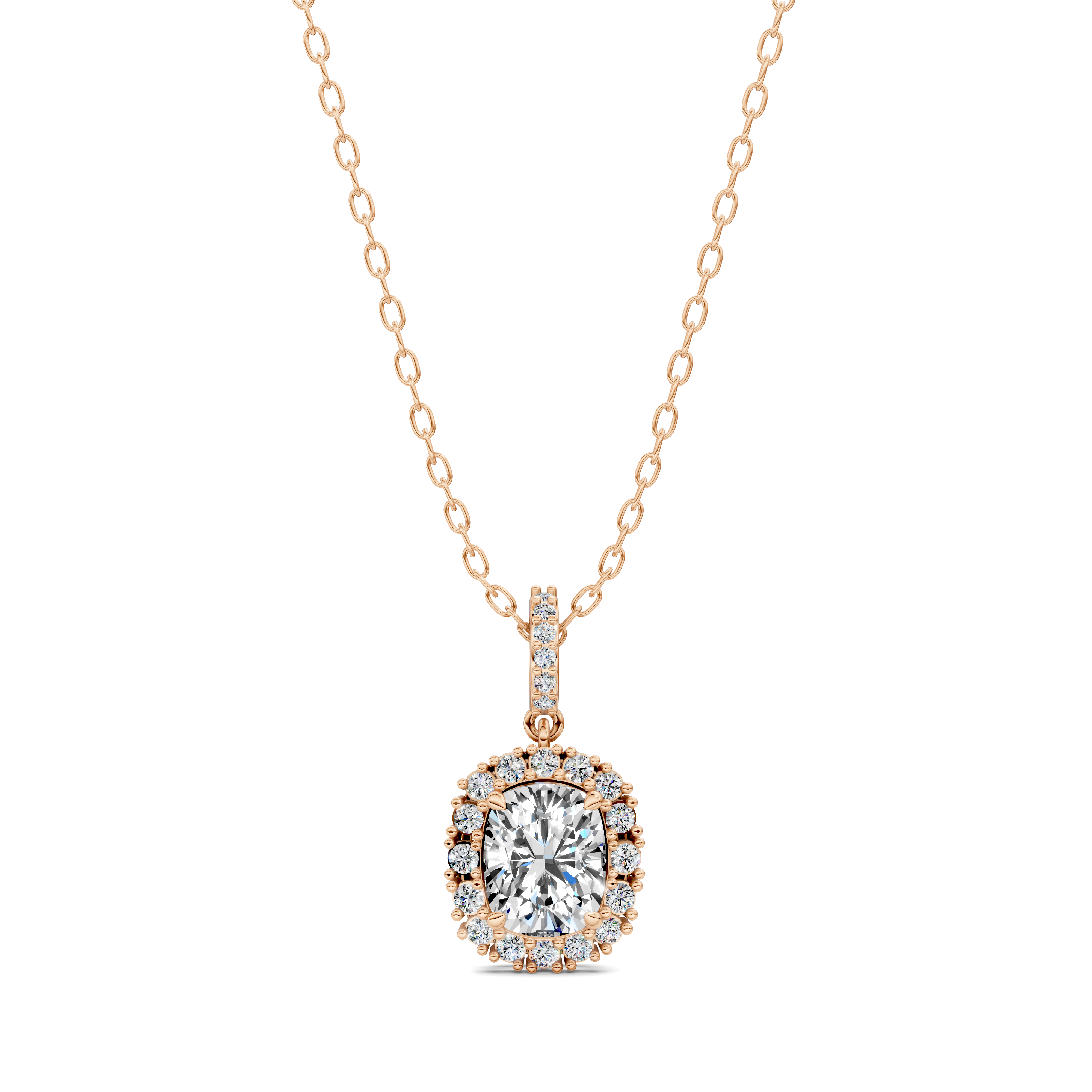 Cushion Halo Pendant (1.50 CTW)