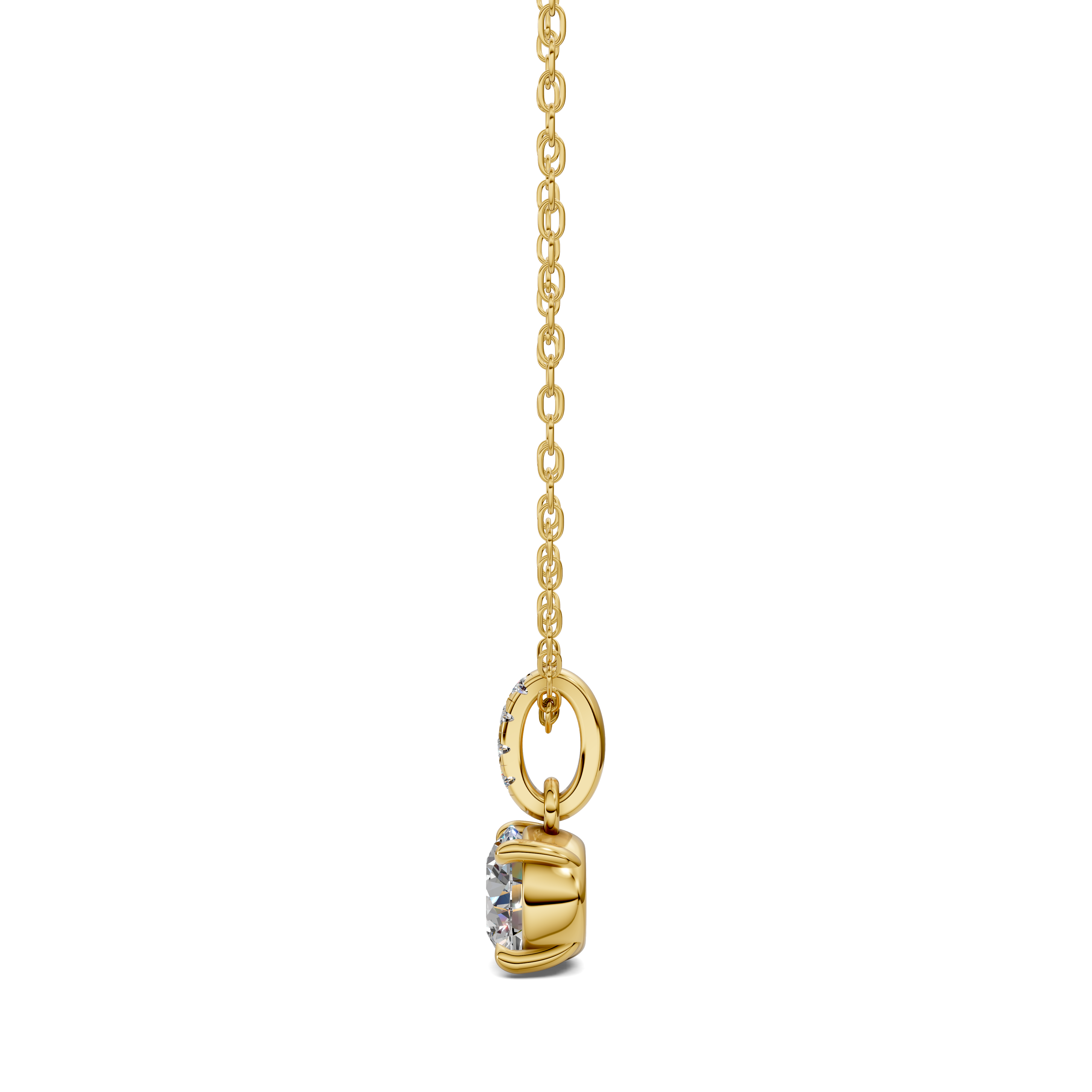 Round Pavé Bail Pendant (1.50 CTW)
