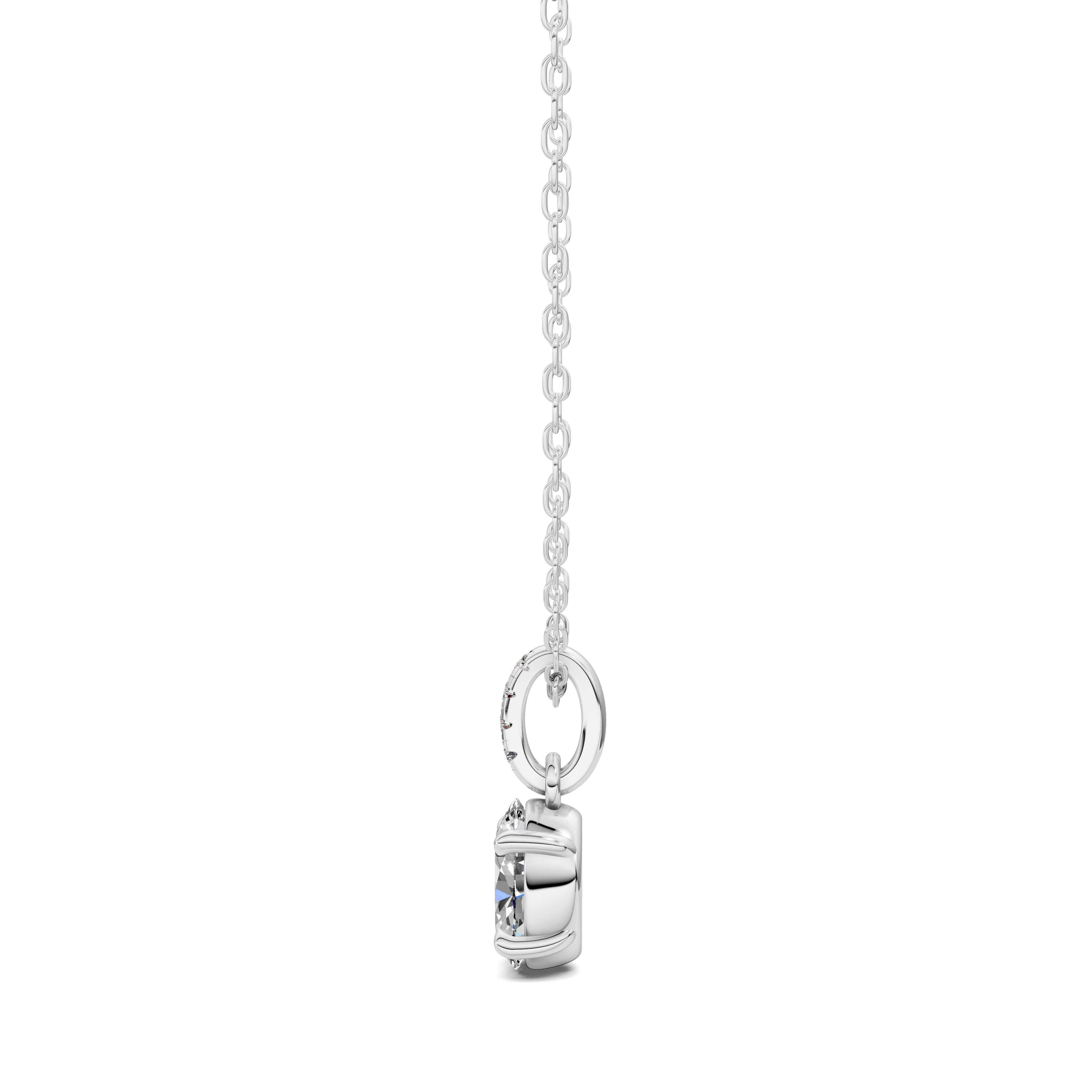 Oval Pavé Bail Pendant (1.50 CTW)