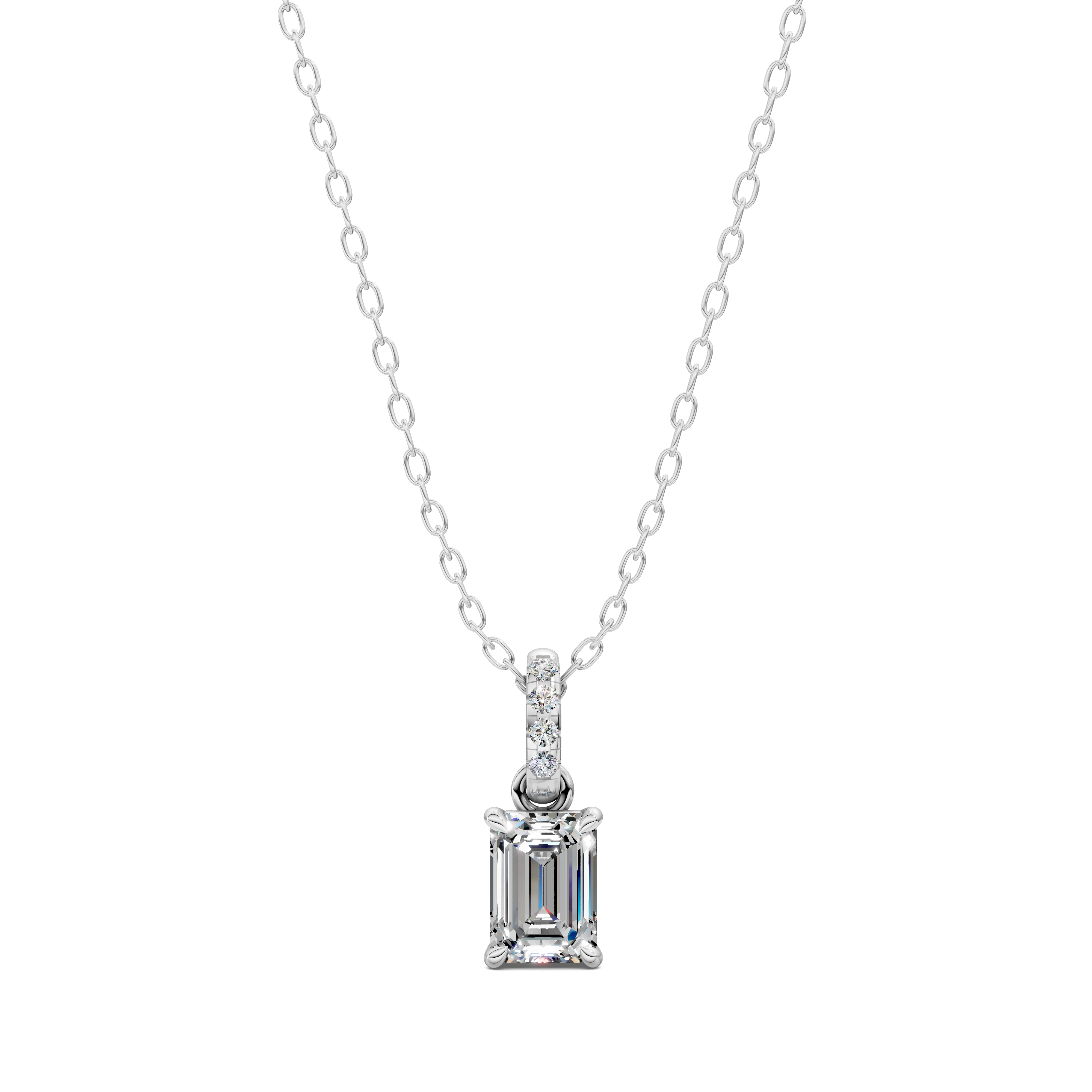 Emerald Pavé Bail Pendant (1.50 CTW)