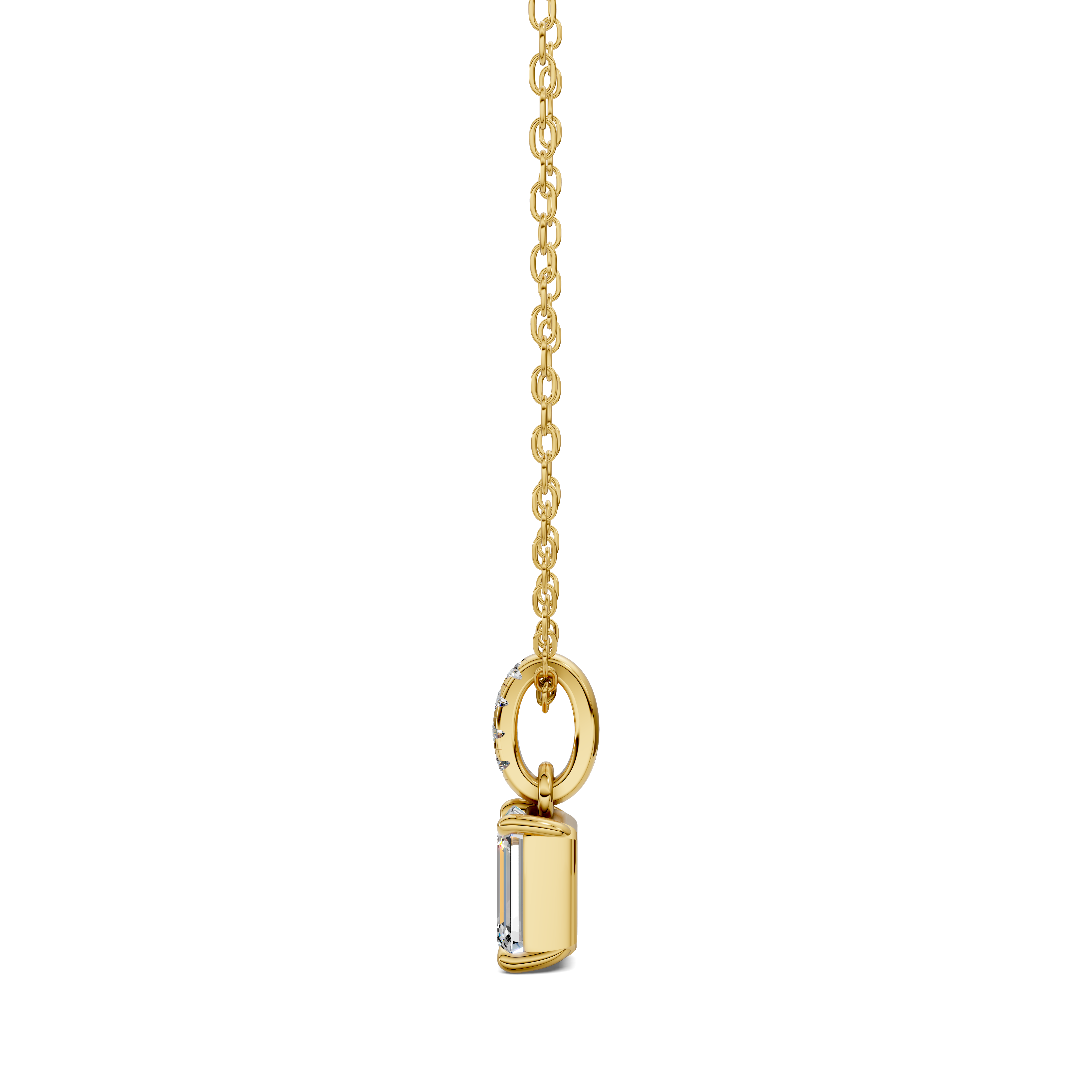 Emerald Pavé Bail Pendant (1.50 CTW)