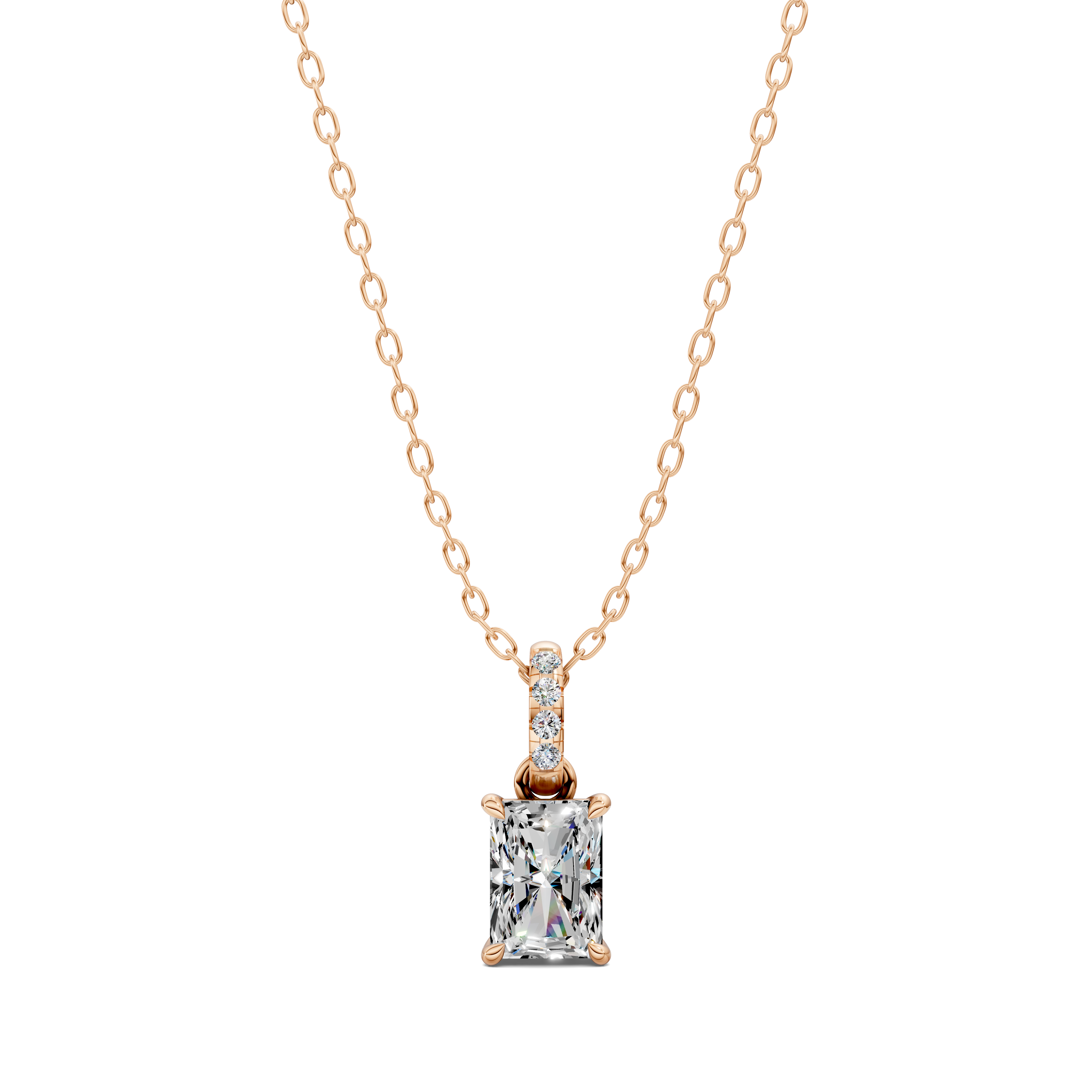 Radiant Pavé Bail Pendant (1.50 CTW)