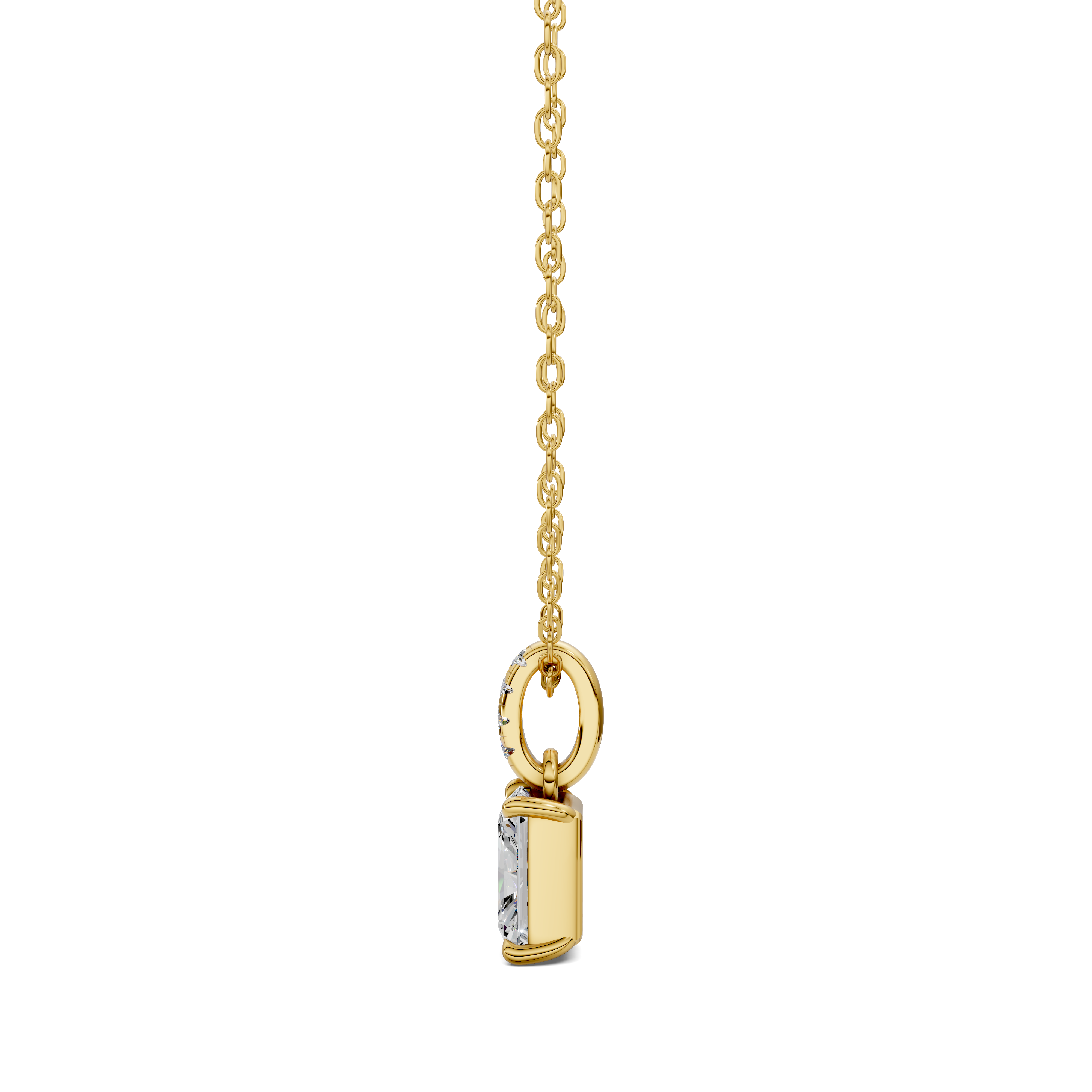 Radiant Pavé Bail Pendant (1.50 CTW)