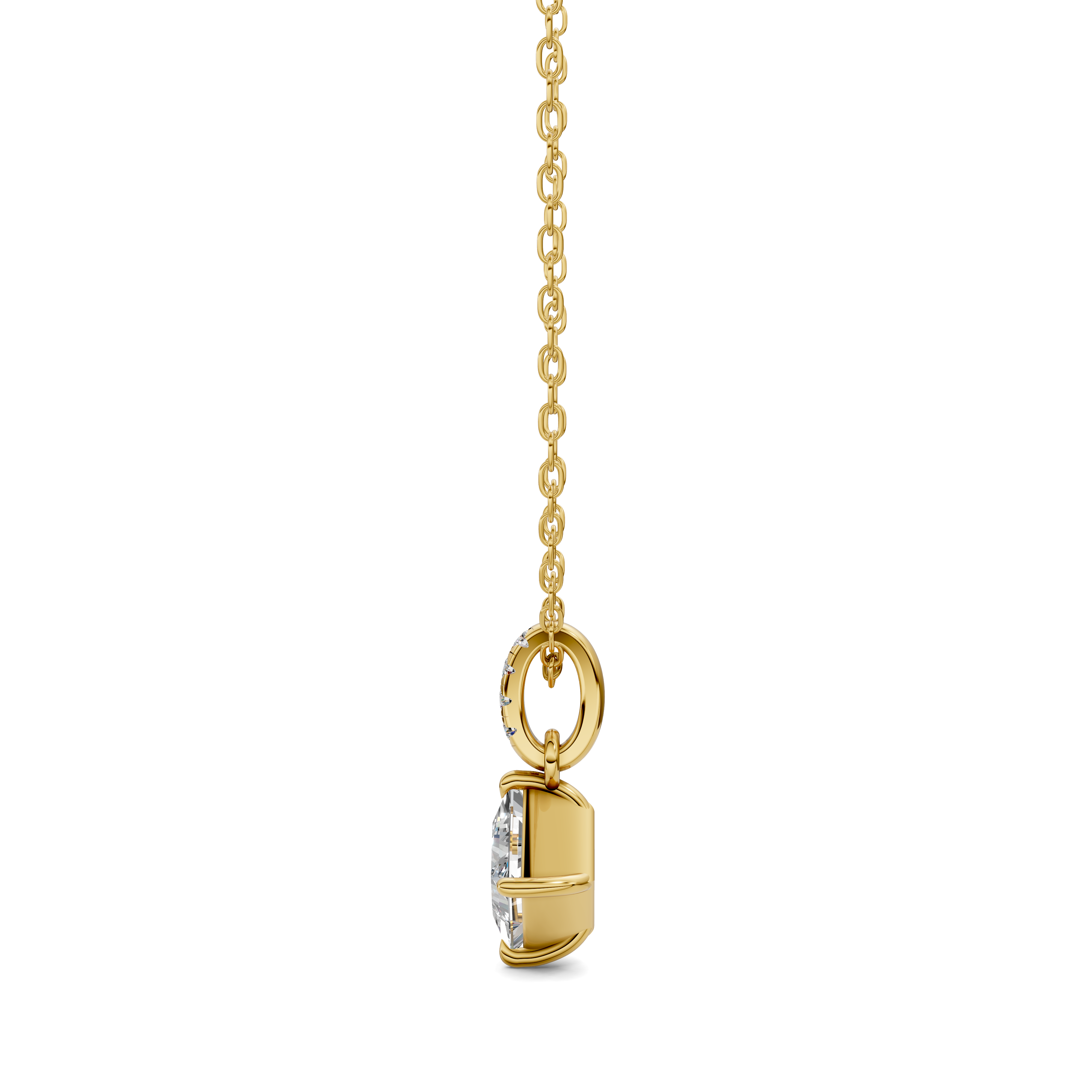 Princess Pavé Bail Pendant (1.50 CTW)