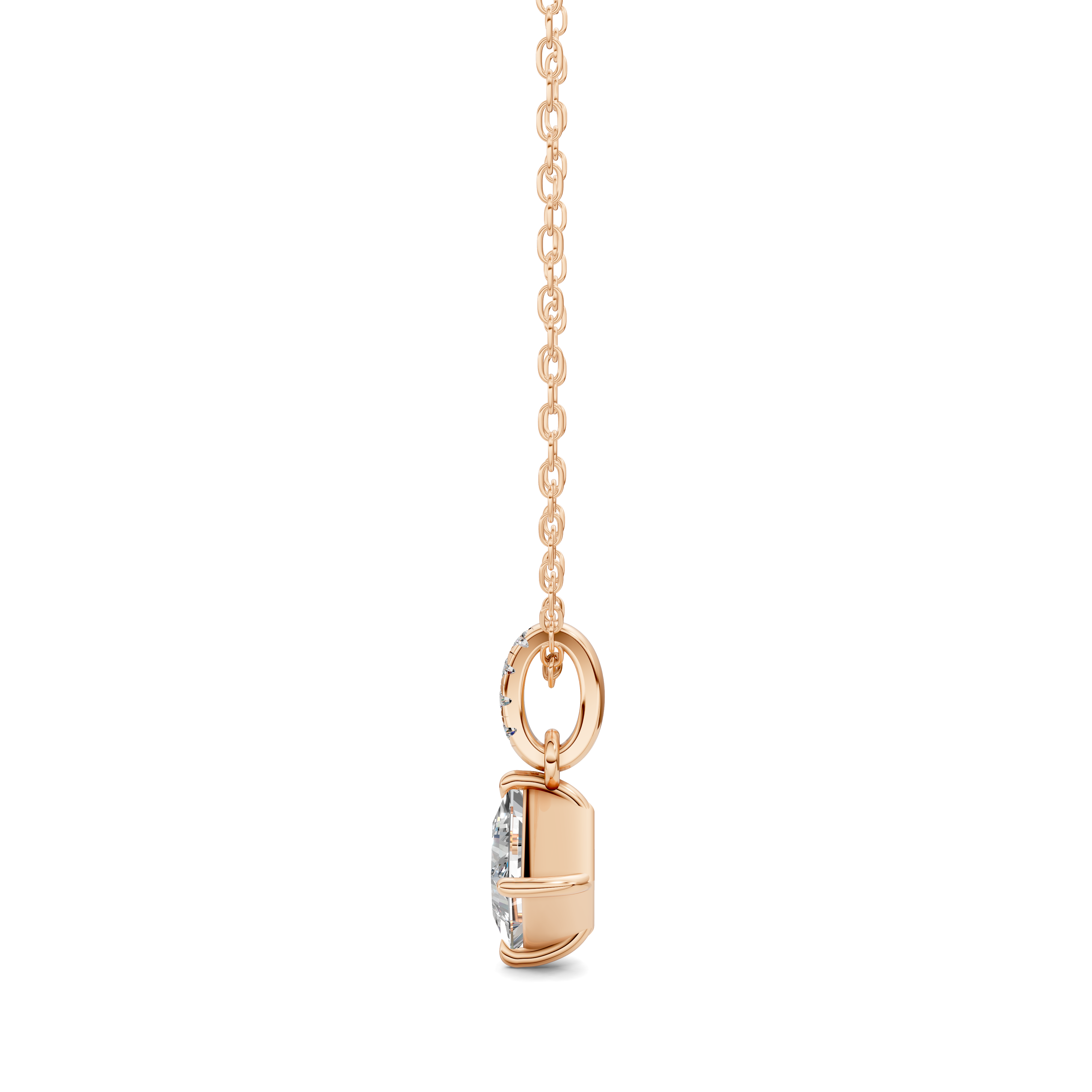 Princess Pavé Bail Pendant (1.50 CTW)