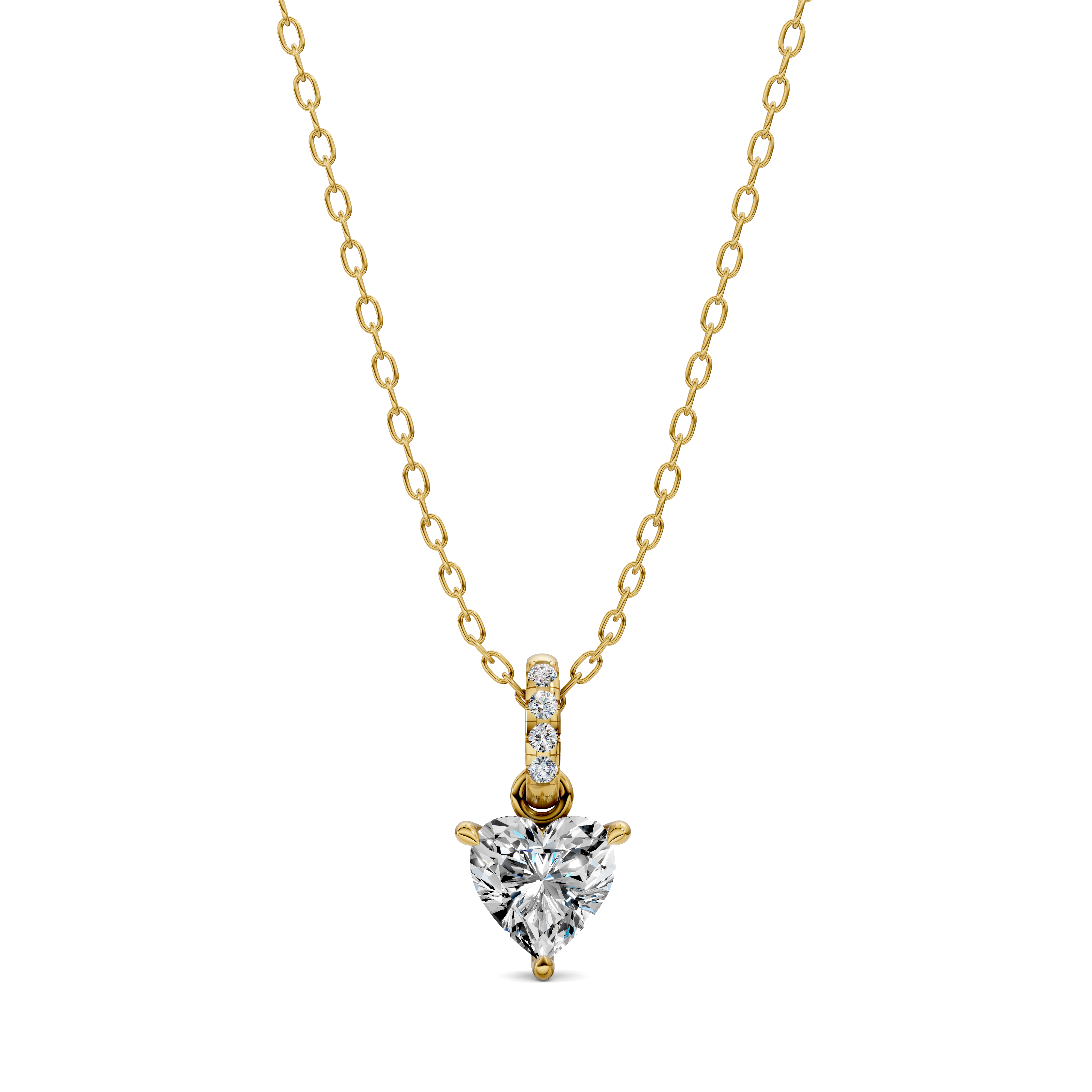 Heart Pavé Bail Pendant (1.50 CTW)