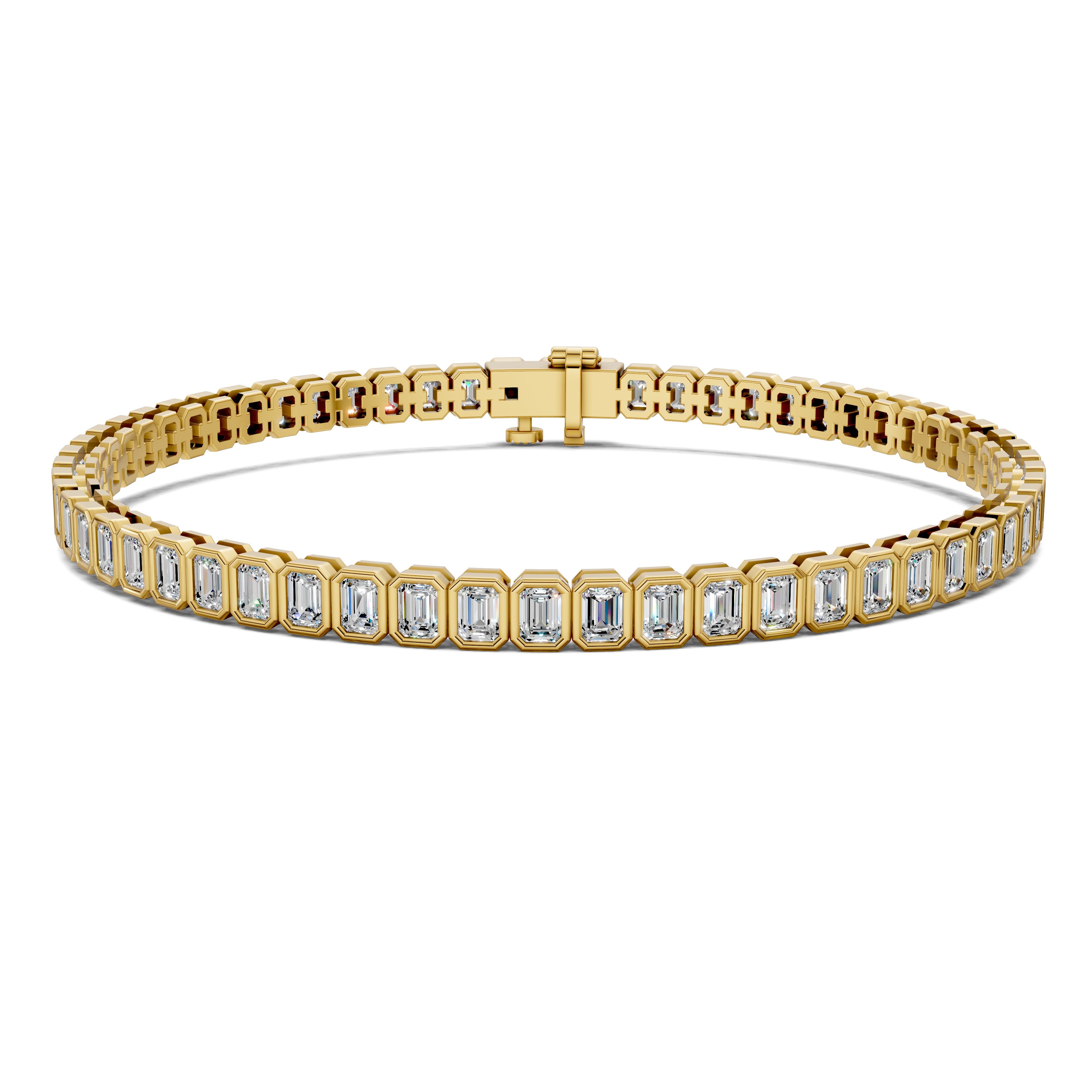 Sophie Emerald Bezel Tennis Bracelet