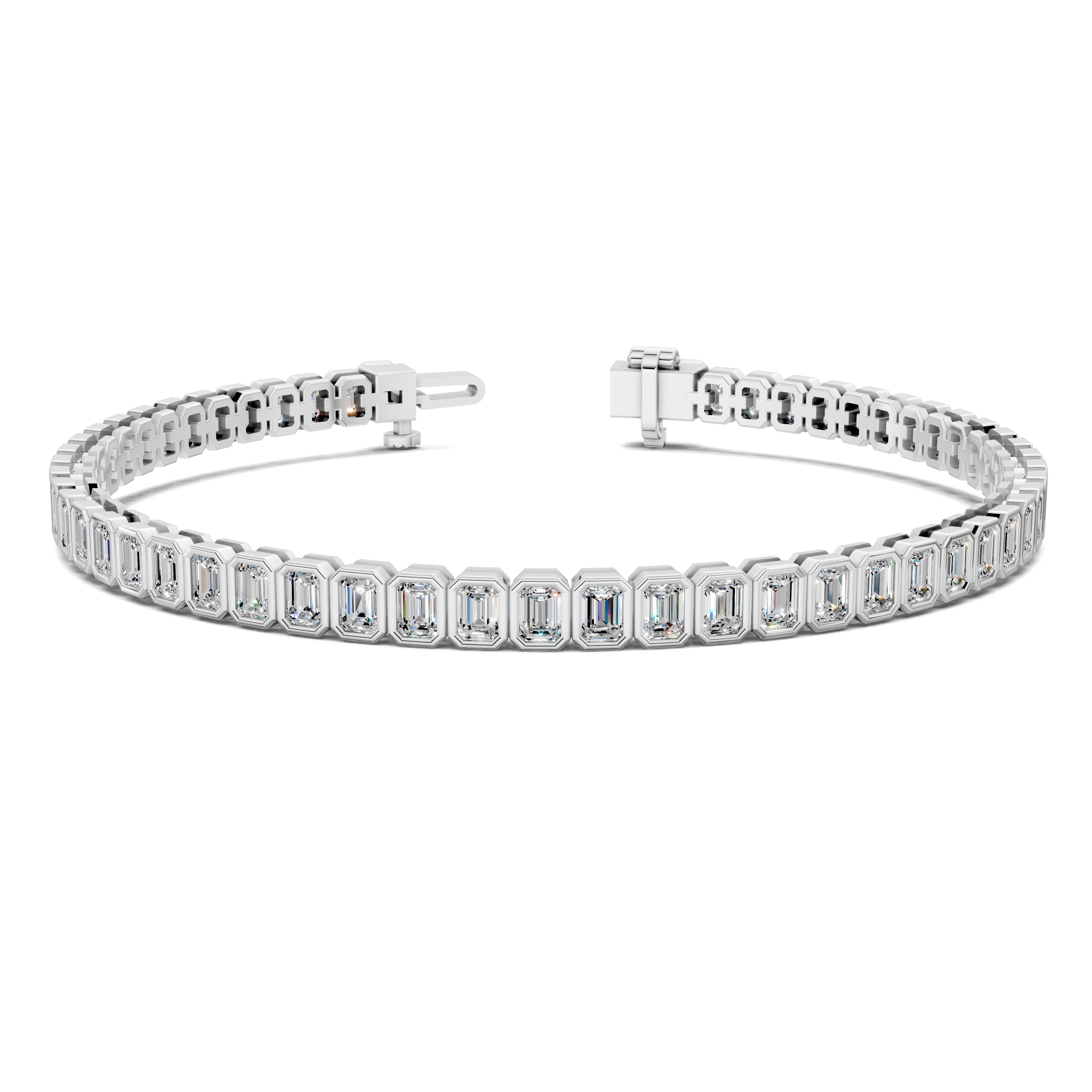 Sophie Emerald Bezel Tennis Bracelet