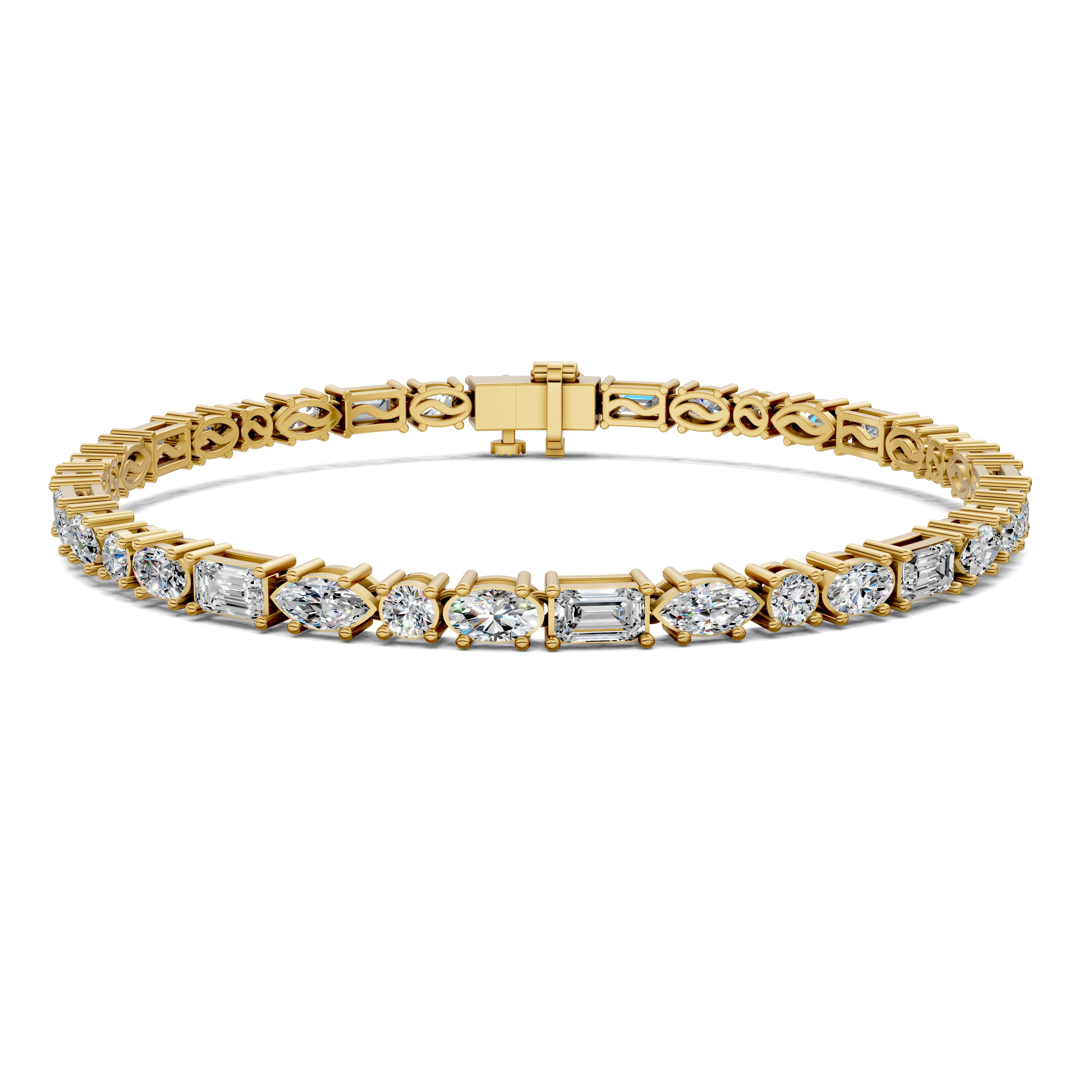 Sophie Mixed-Shape 4-Prong Tennis Bracelet