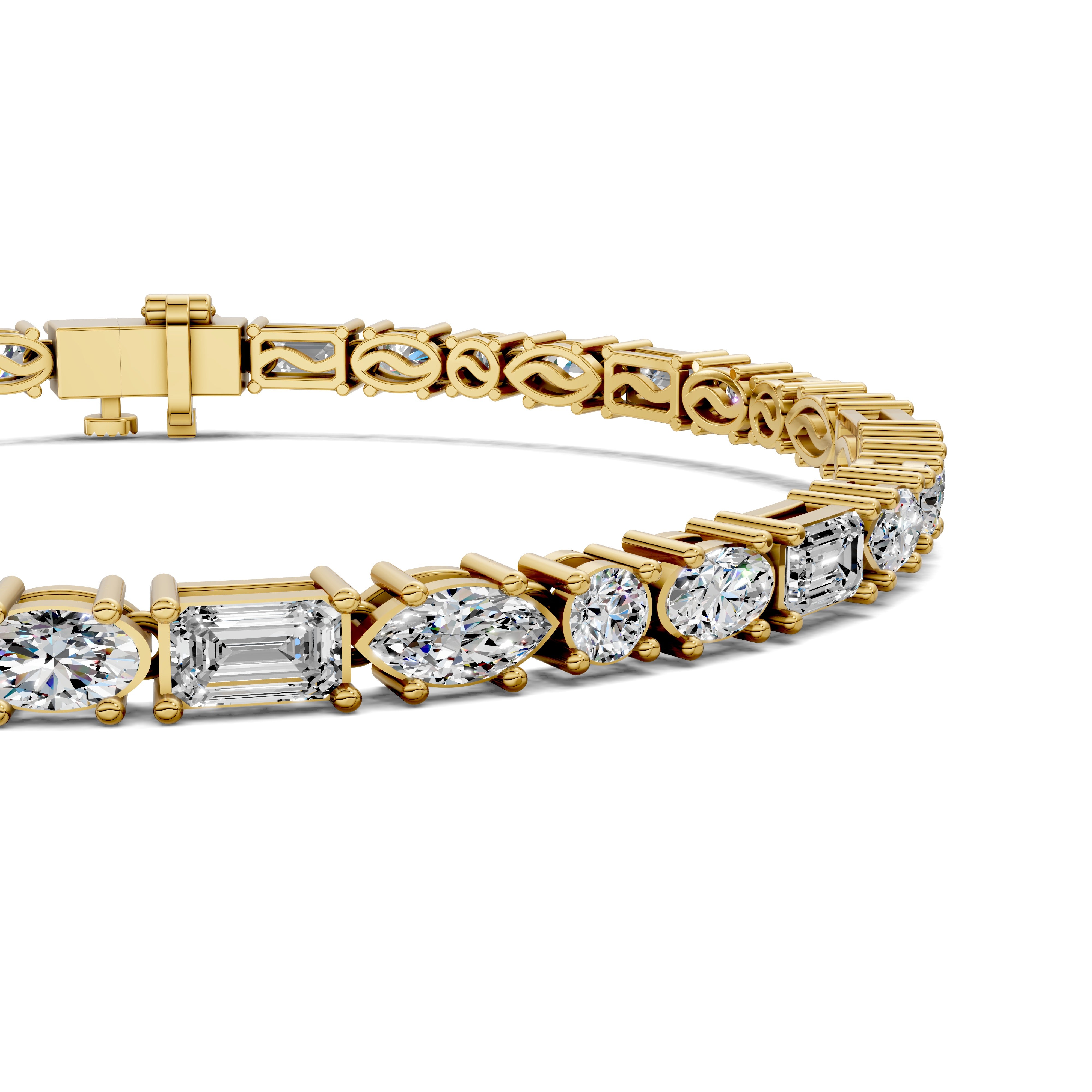 Sophie Mixed-Shape 4-Prong Tennis Bracelet