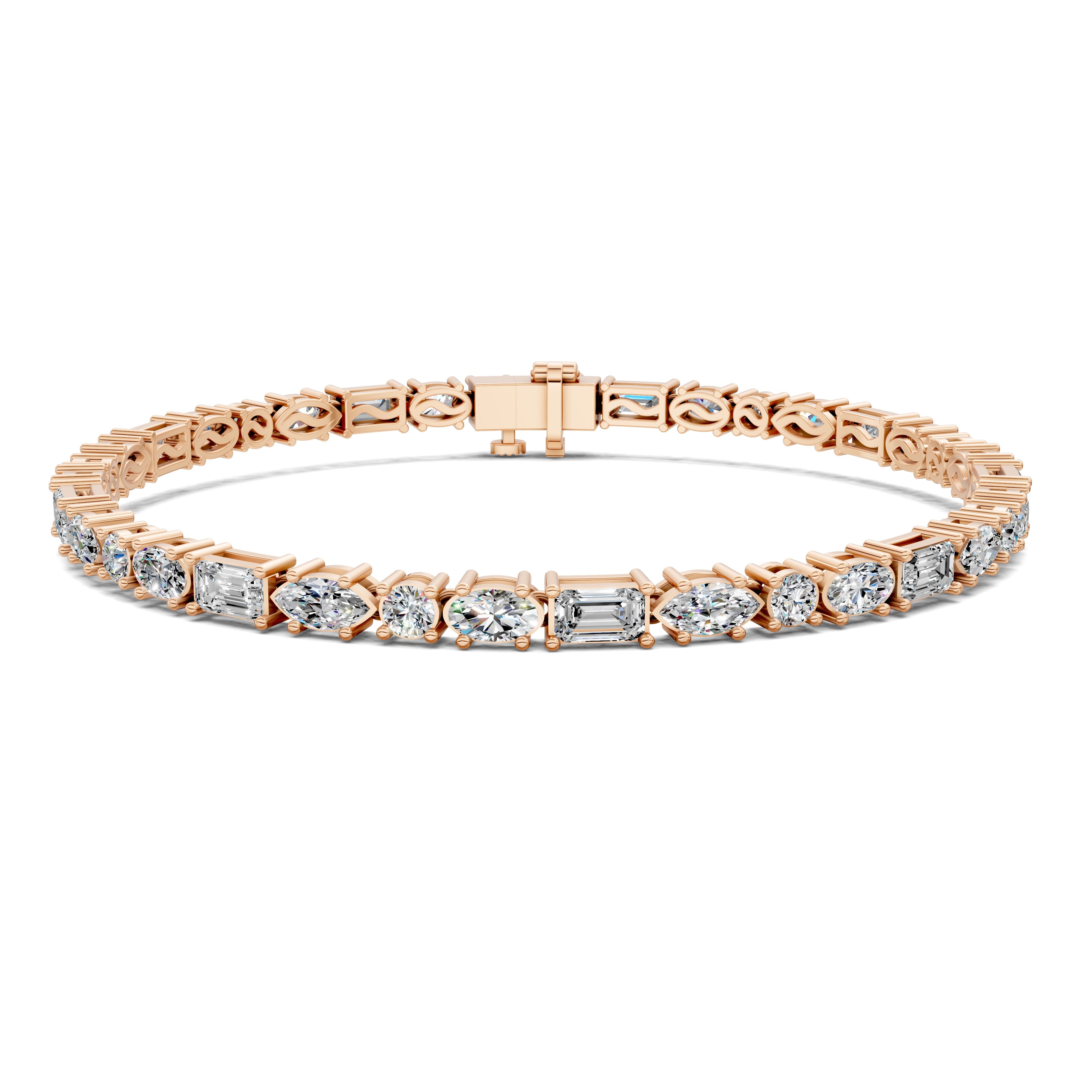 Sophie Mixed-Shape 4-Prong Tennis Bracelet