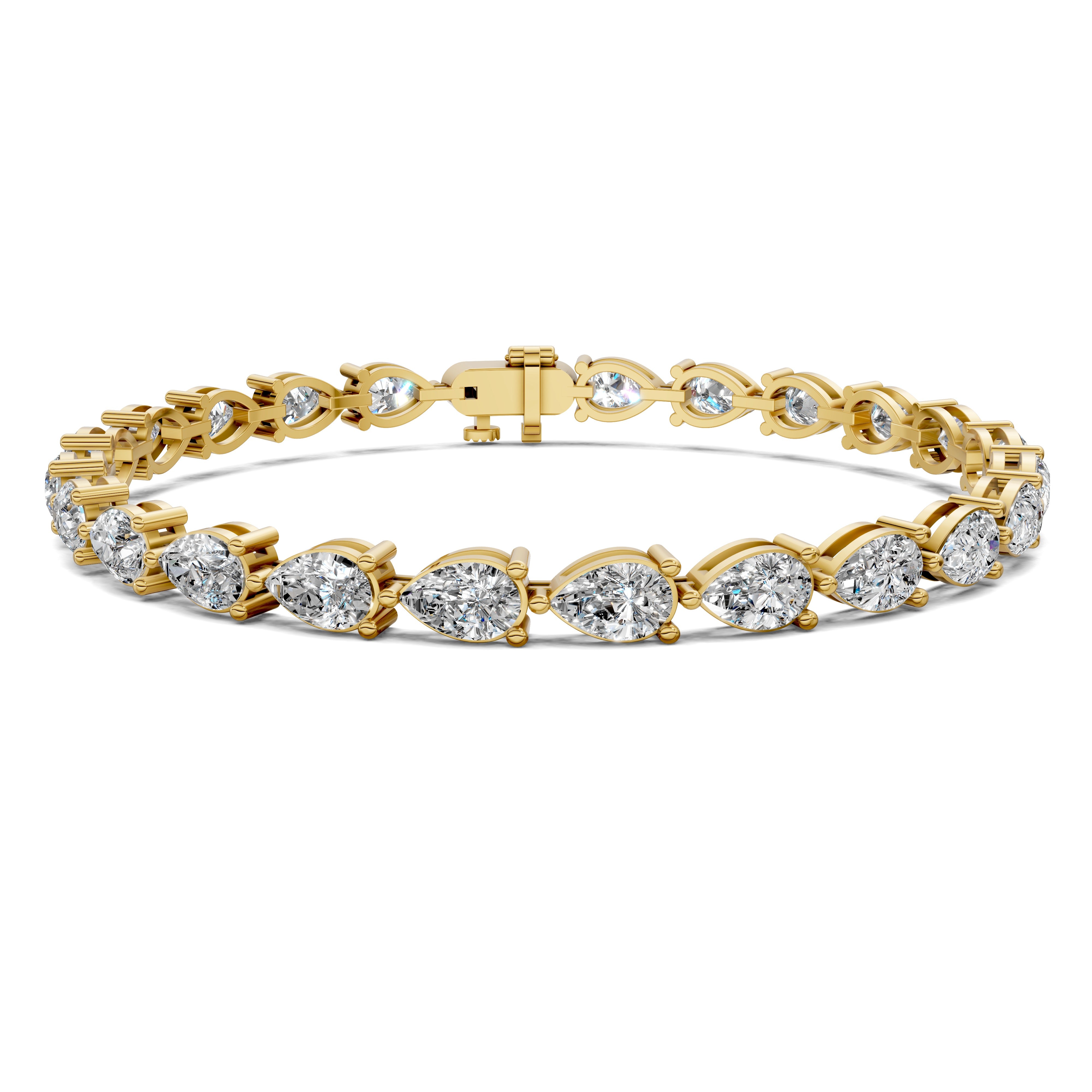 Audrey East-West Pear Tennis Bracelet