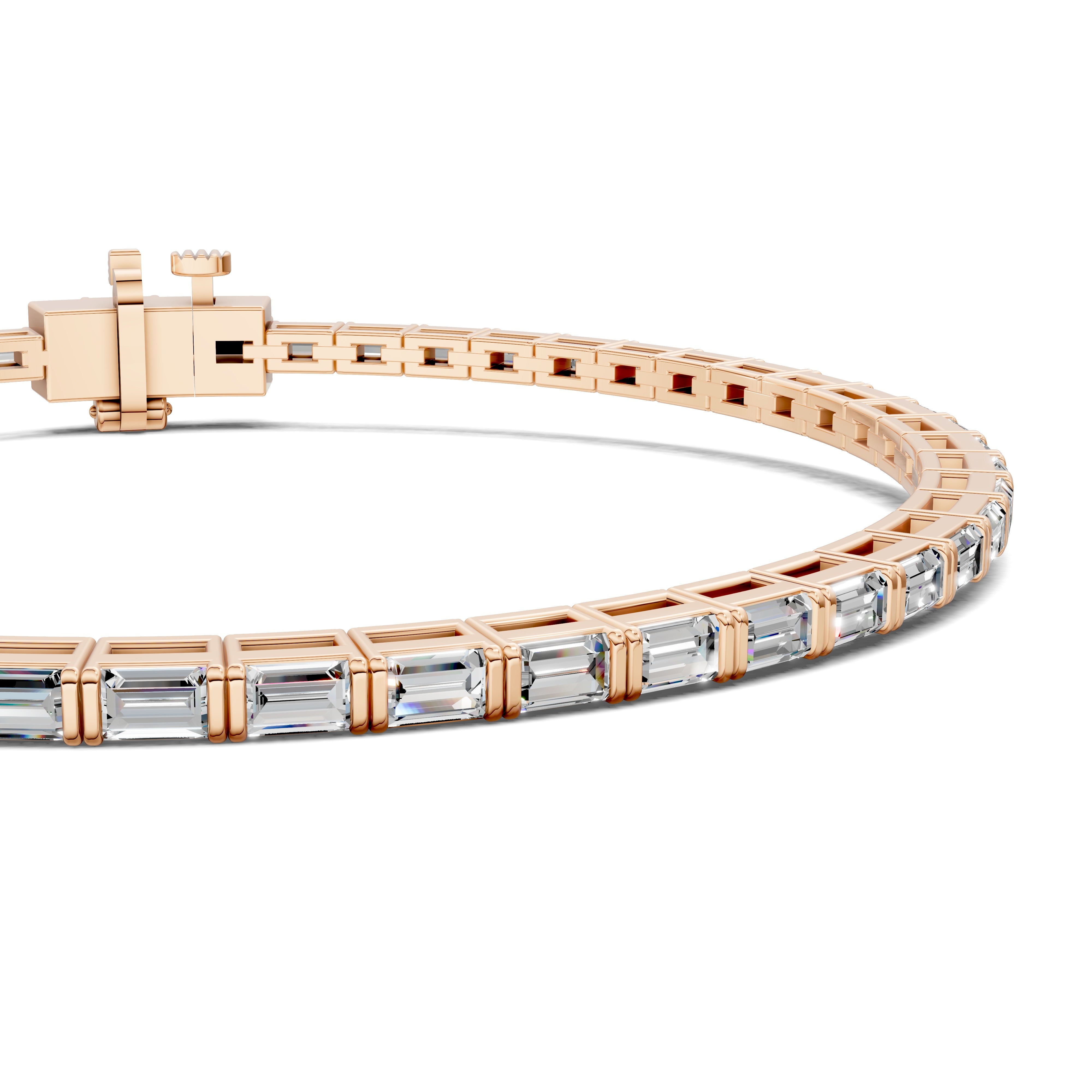Chloe East-West Baguette Tennis Bracelet