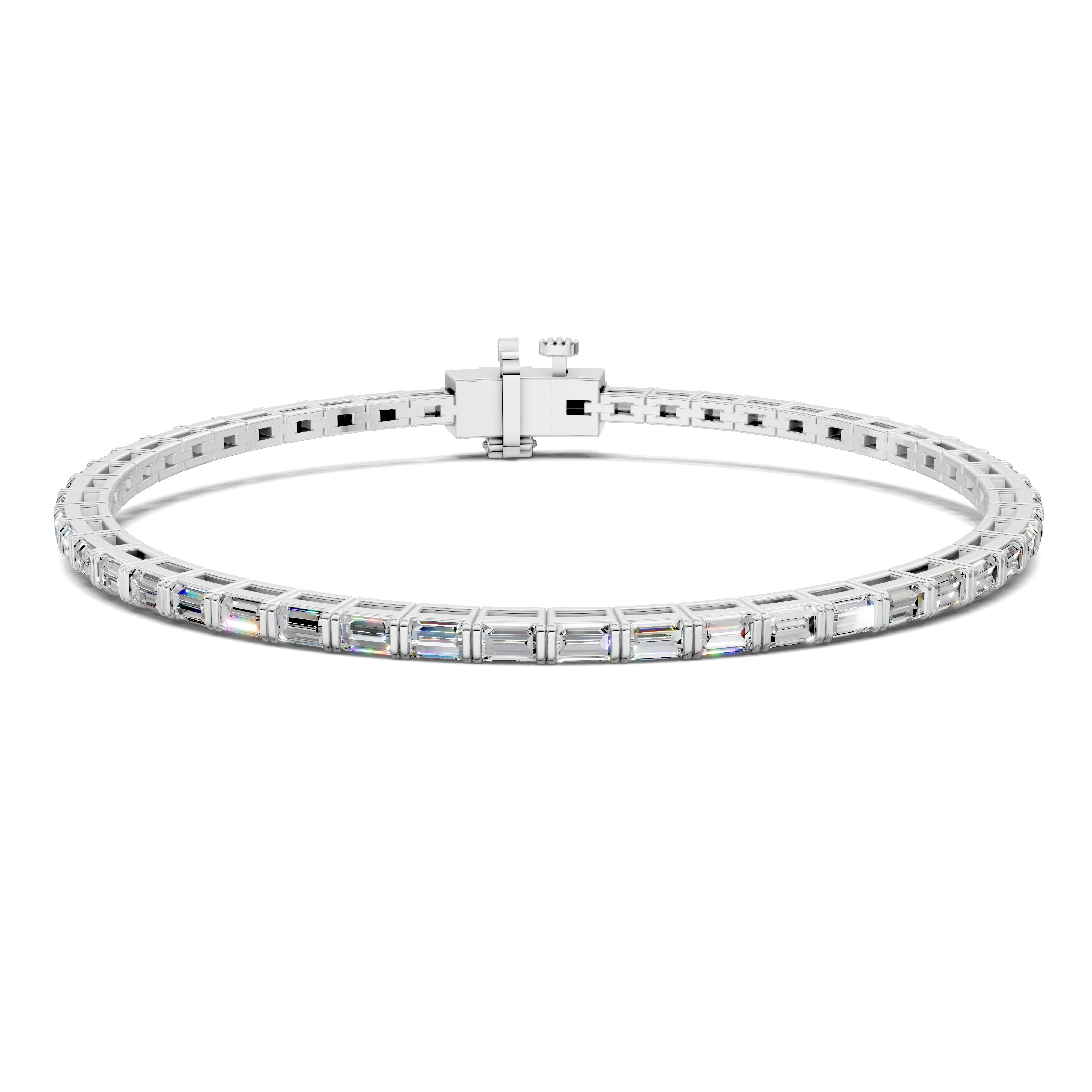 Chloe East-West Baguette Tennis Bracelet