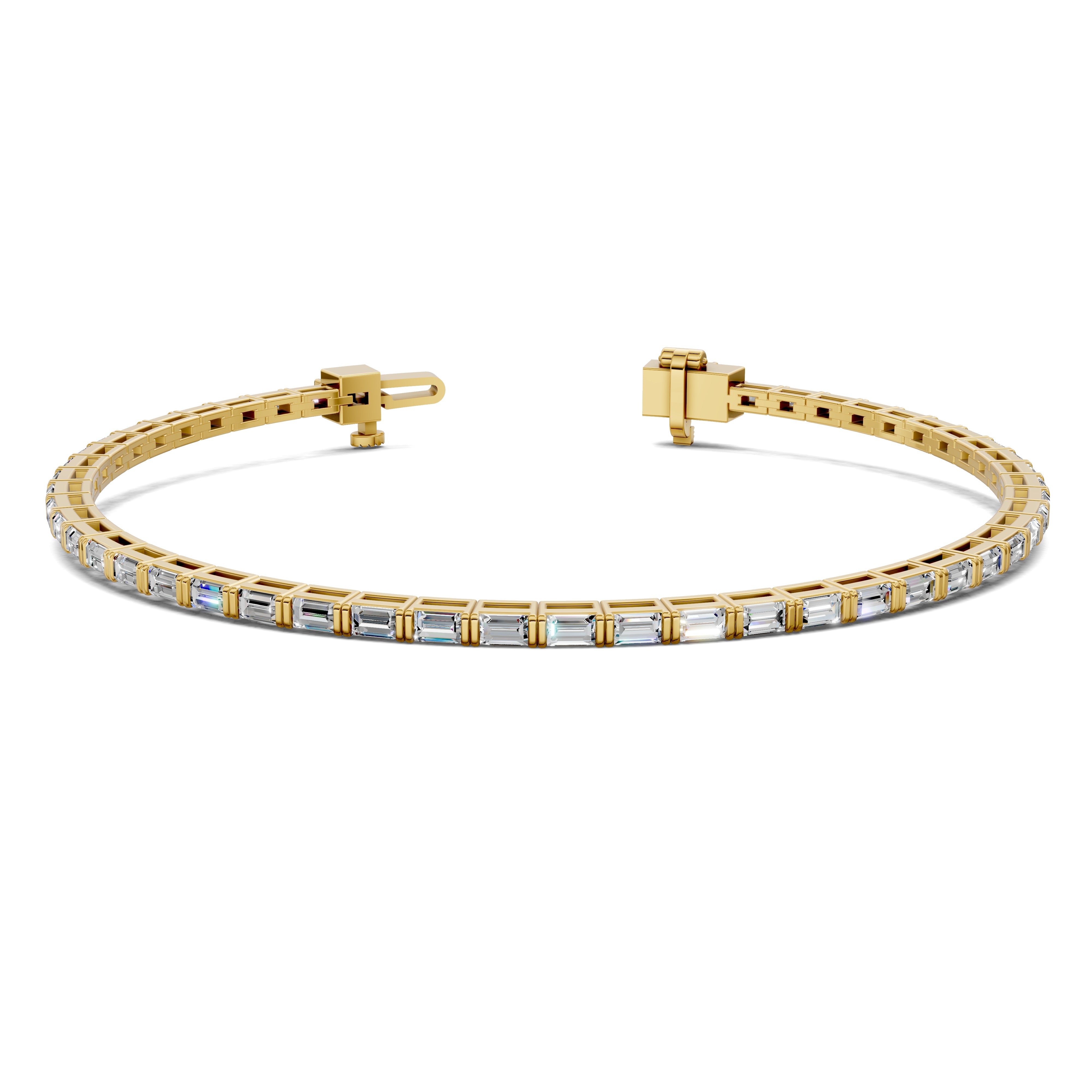 Chloe East-West Baguette Tennis Bracelet