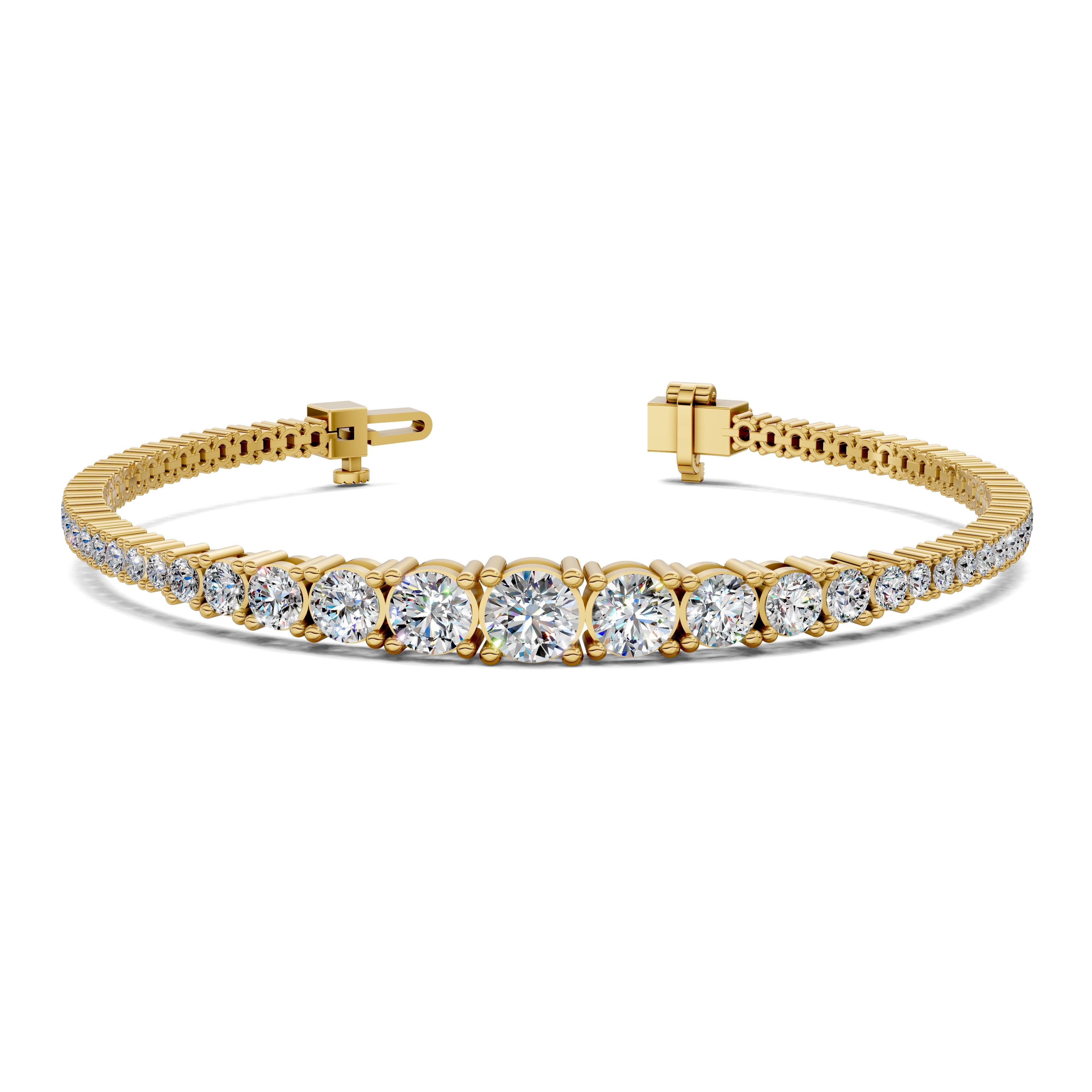 Ava Graduated Four-Prong Tennis Bracelet