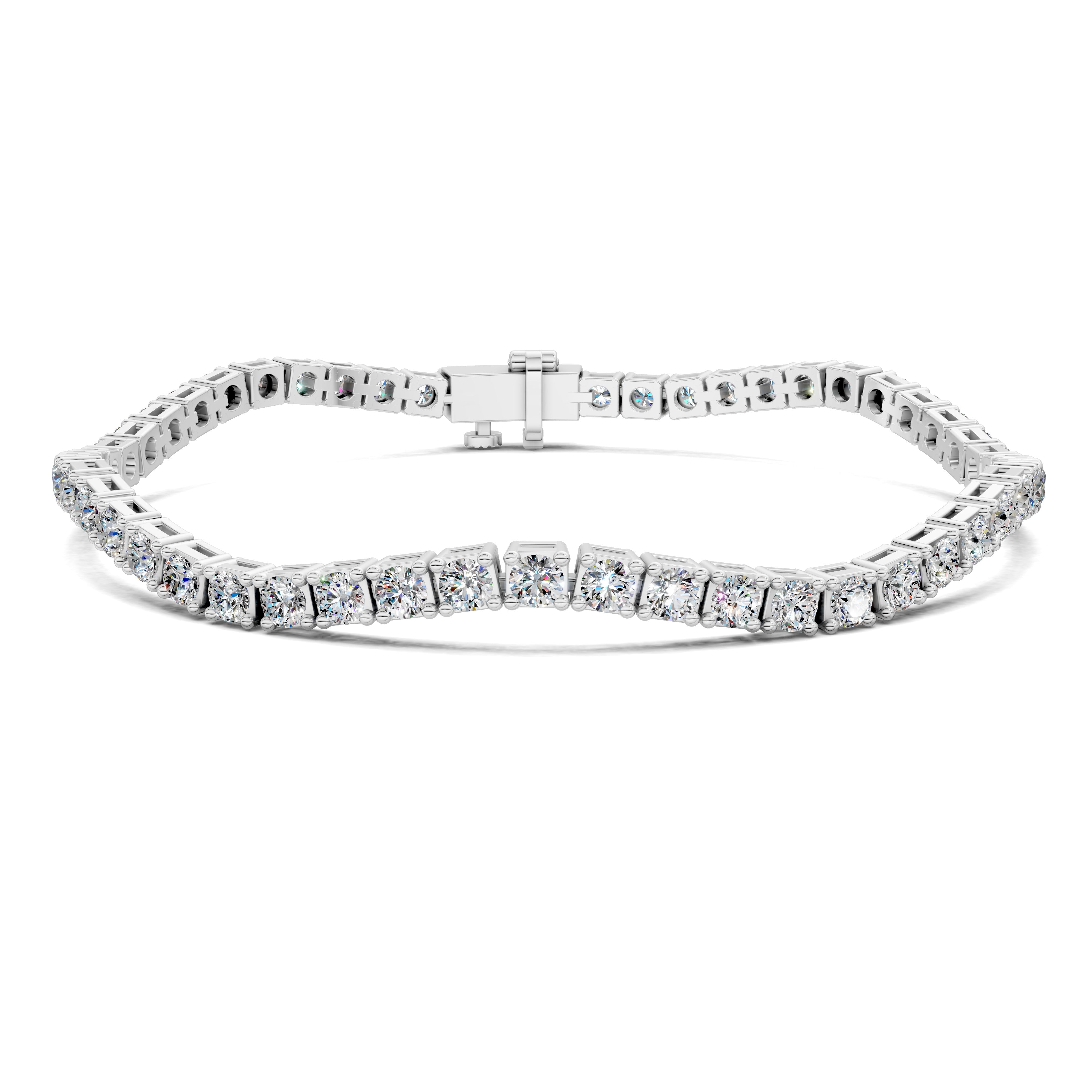 Sienna Wavy Tennis Bracelet