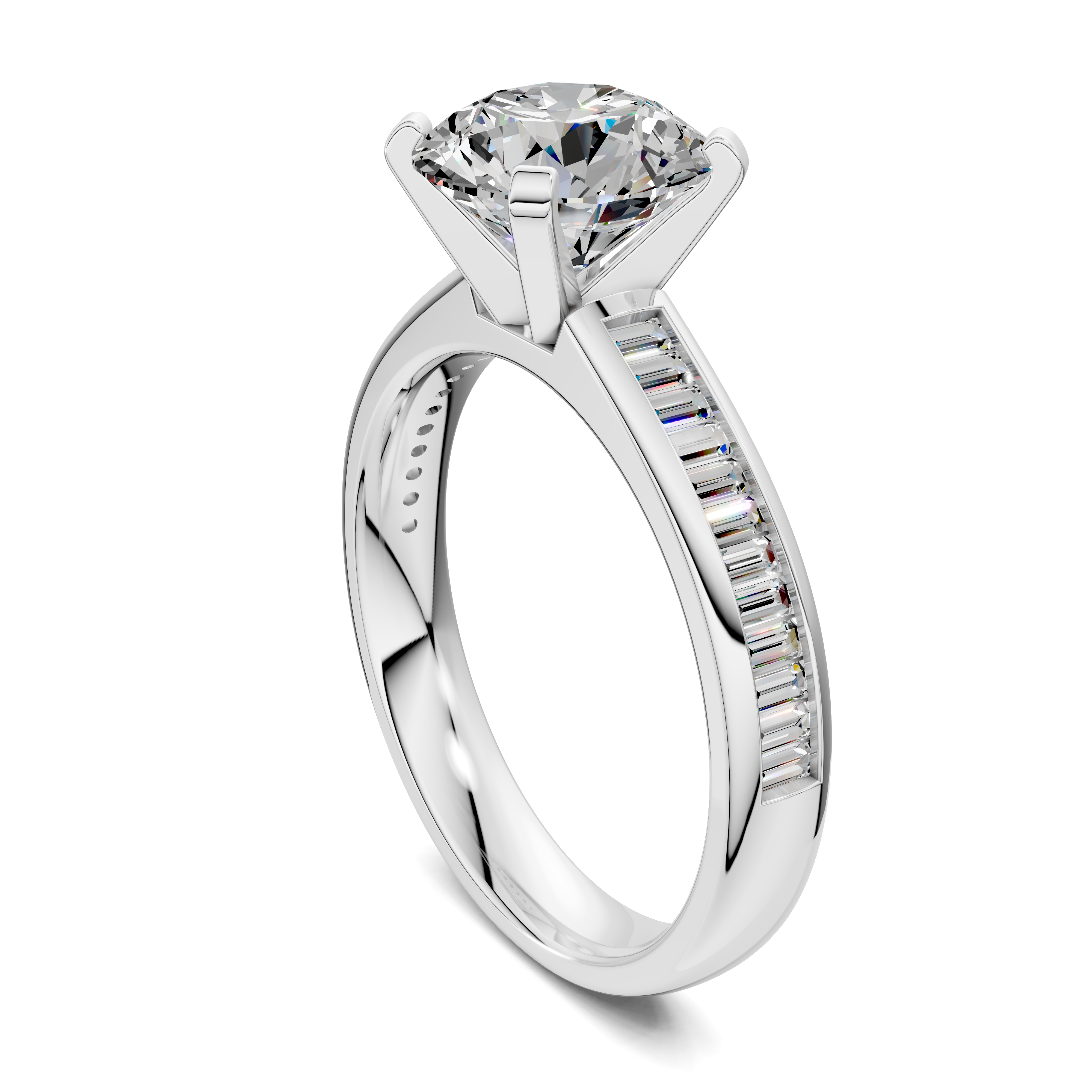Paige Baguette Channel Set Ring